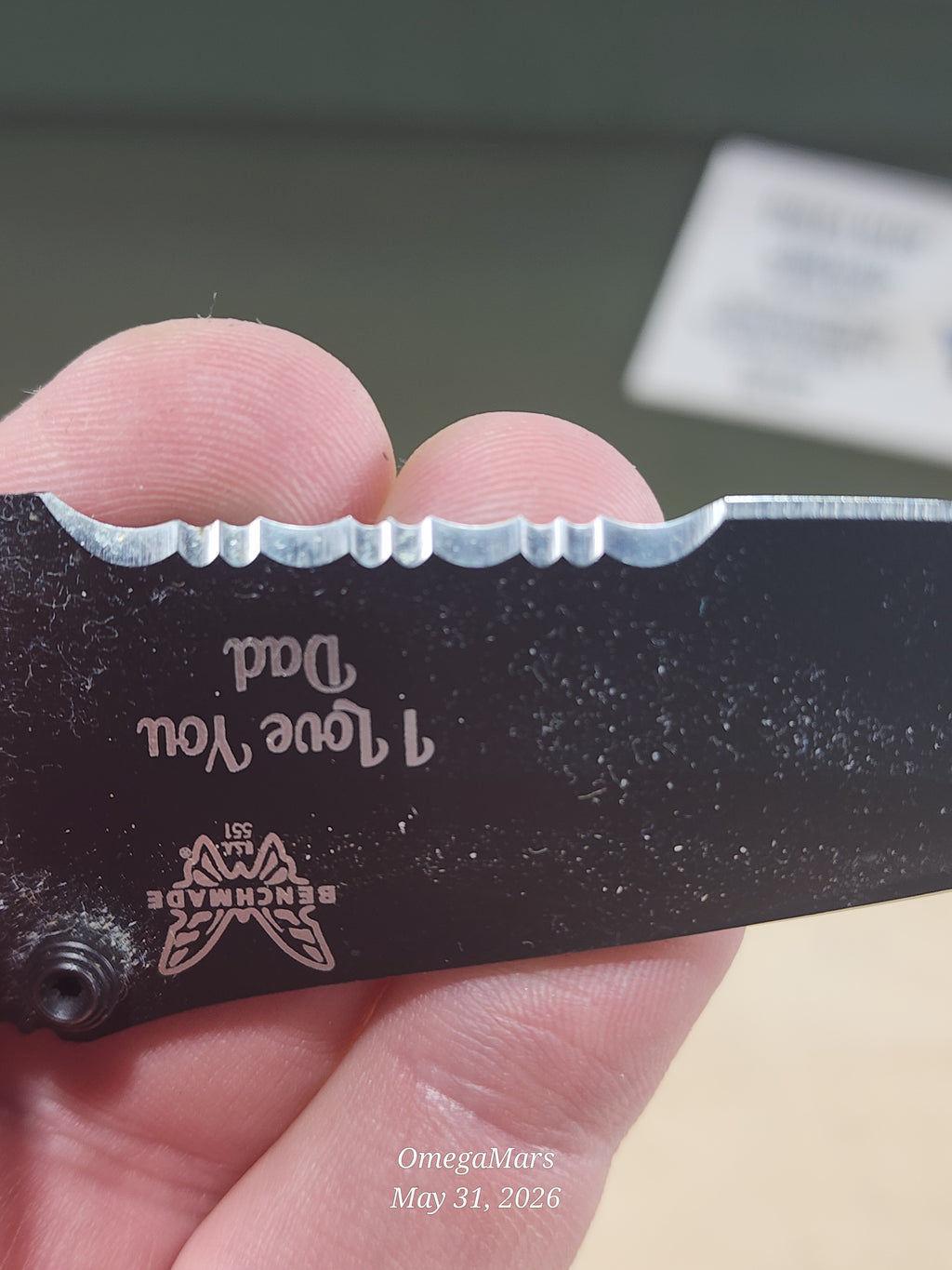 BENCHMADE 551-S30V Griptilian - Light Usage/Dirty - #44Gr