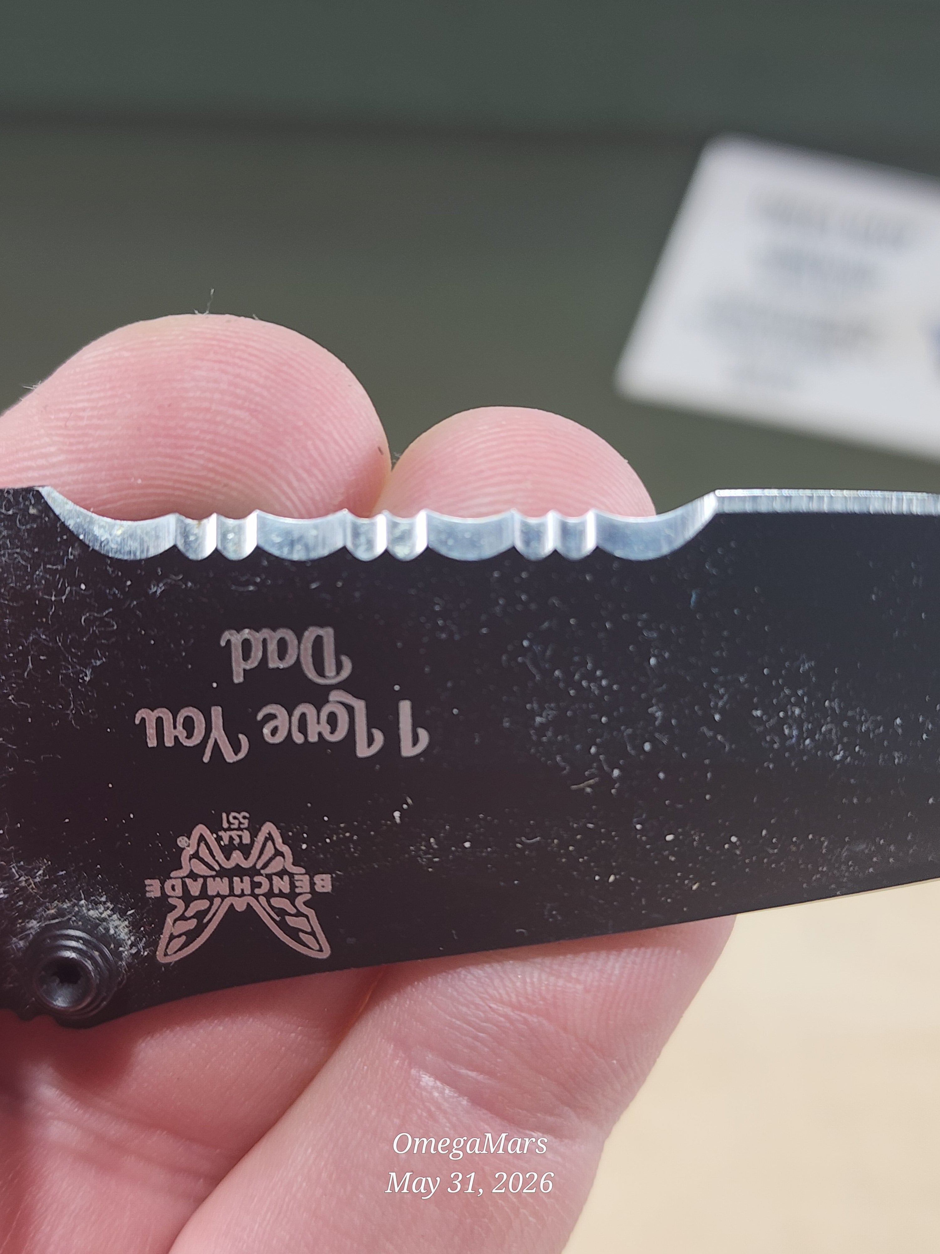 BENCHMADE 551-S30V Griptilian - Light Usage/Dirty - #44Gr