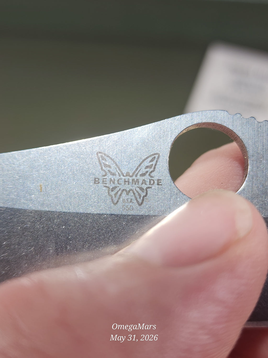 BENCHMADE 550-S30V Griptilian - Light Usage/Dirty - #46Gr