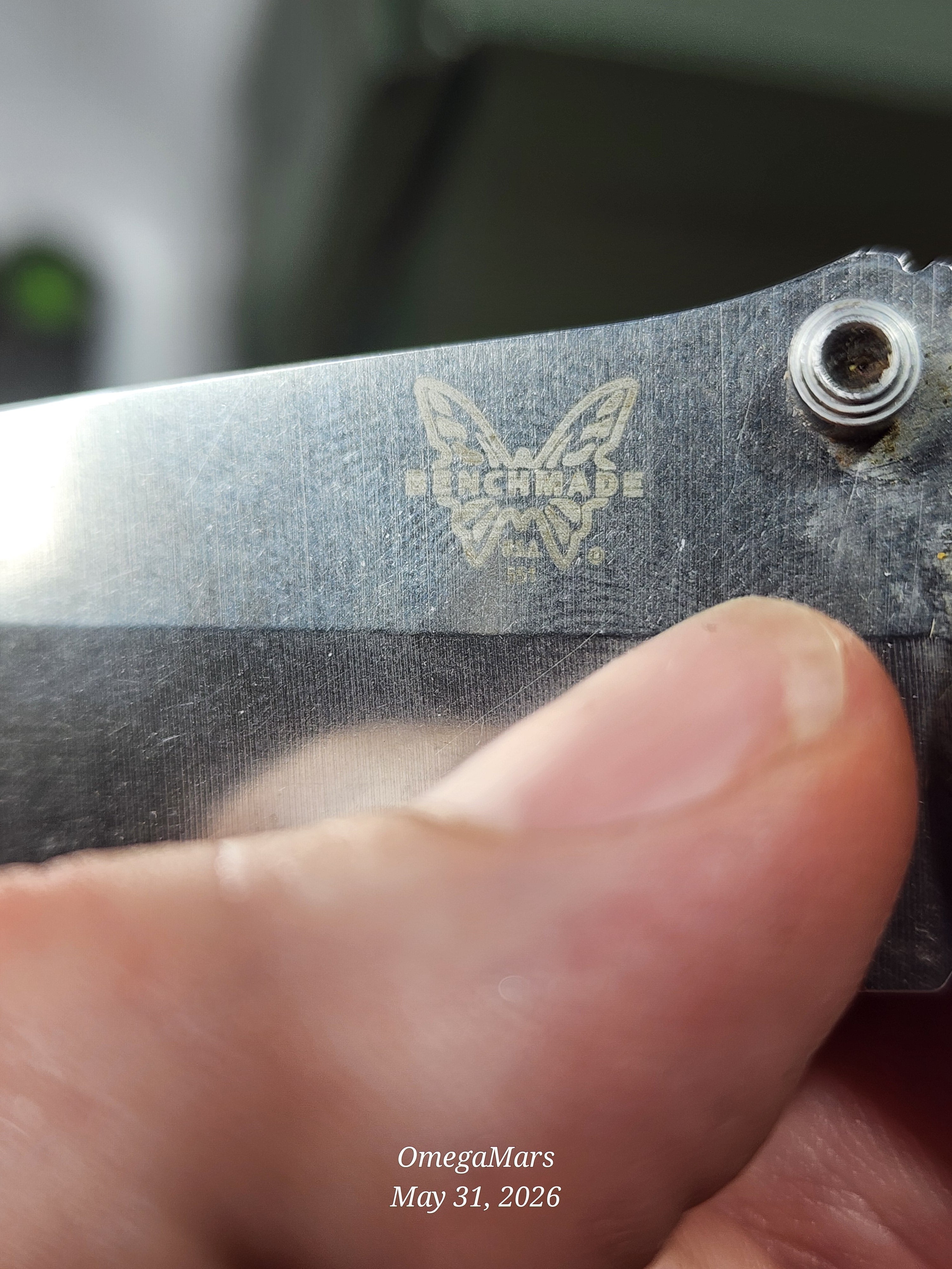 BENCHMADE 551 154CM - Light Usage/Dirty - #49Gr