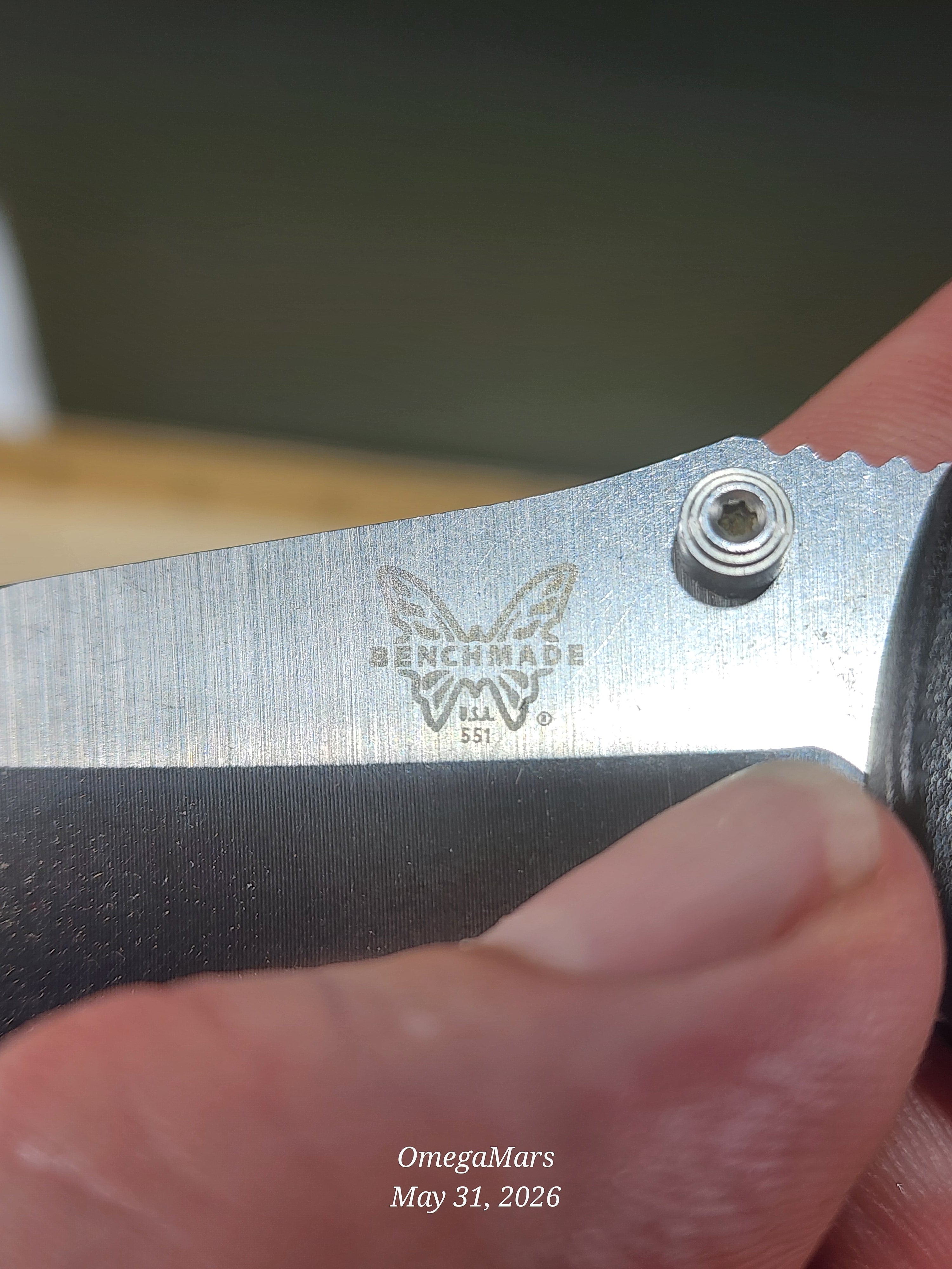 BENCHMADE 551 154CM - Light Usage/Dirty - #50Gr