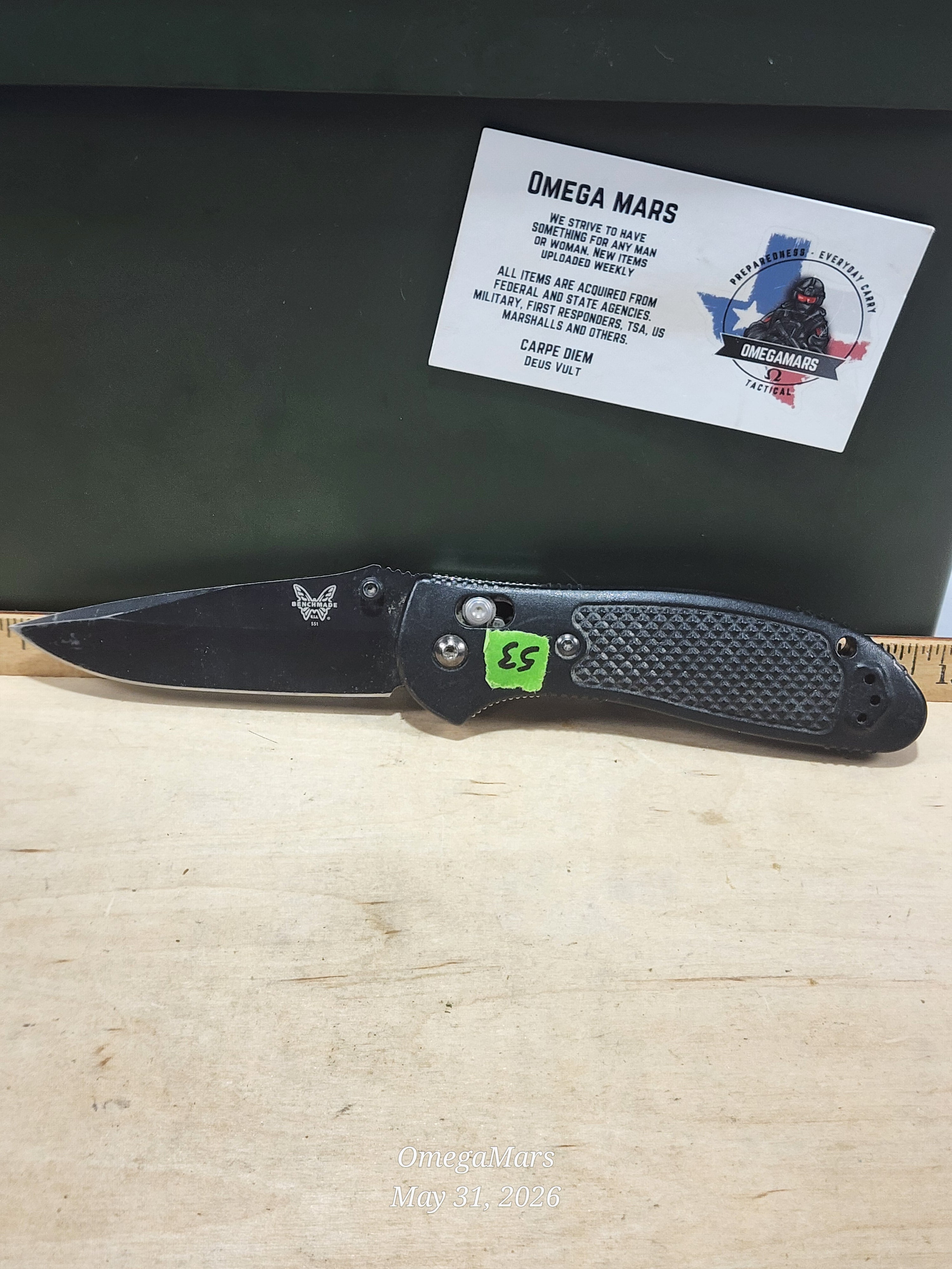 BENCHMADE 551 154CM - Light Usage/Dirty - #53Gr