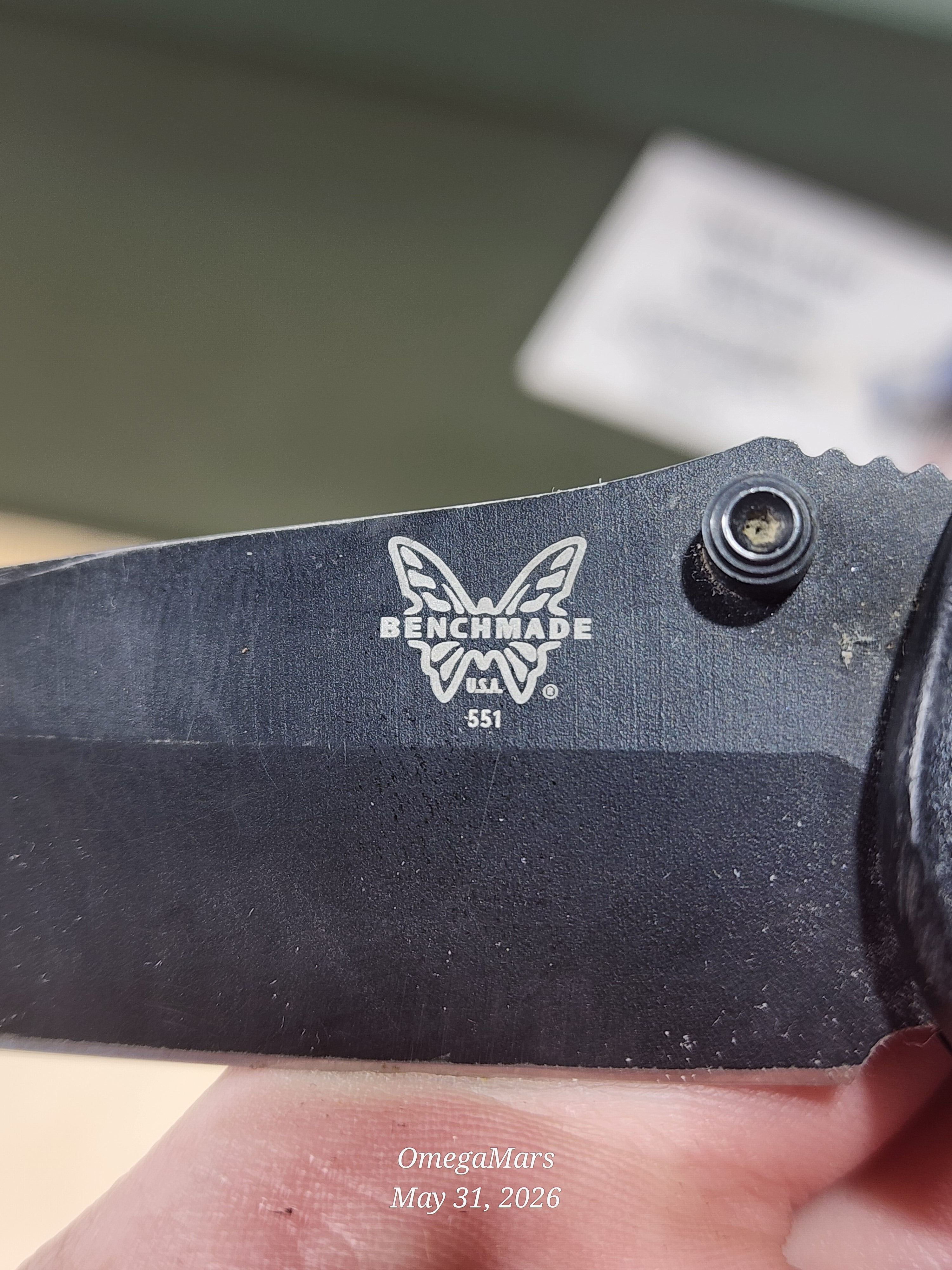 BENCHMADE 551 154CM - Light Usage/Dirty - #53Gr
