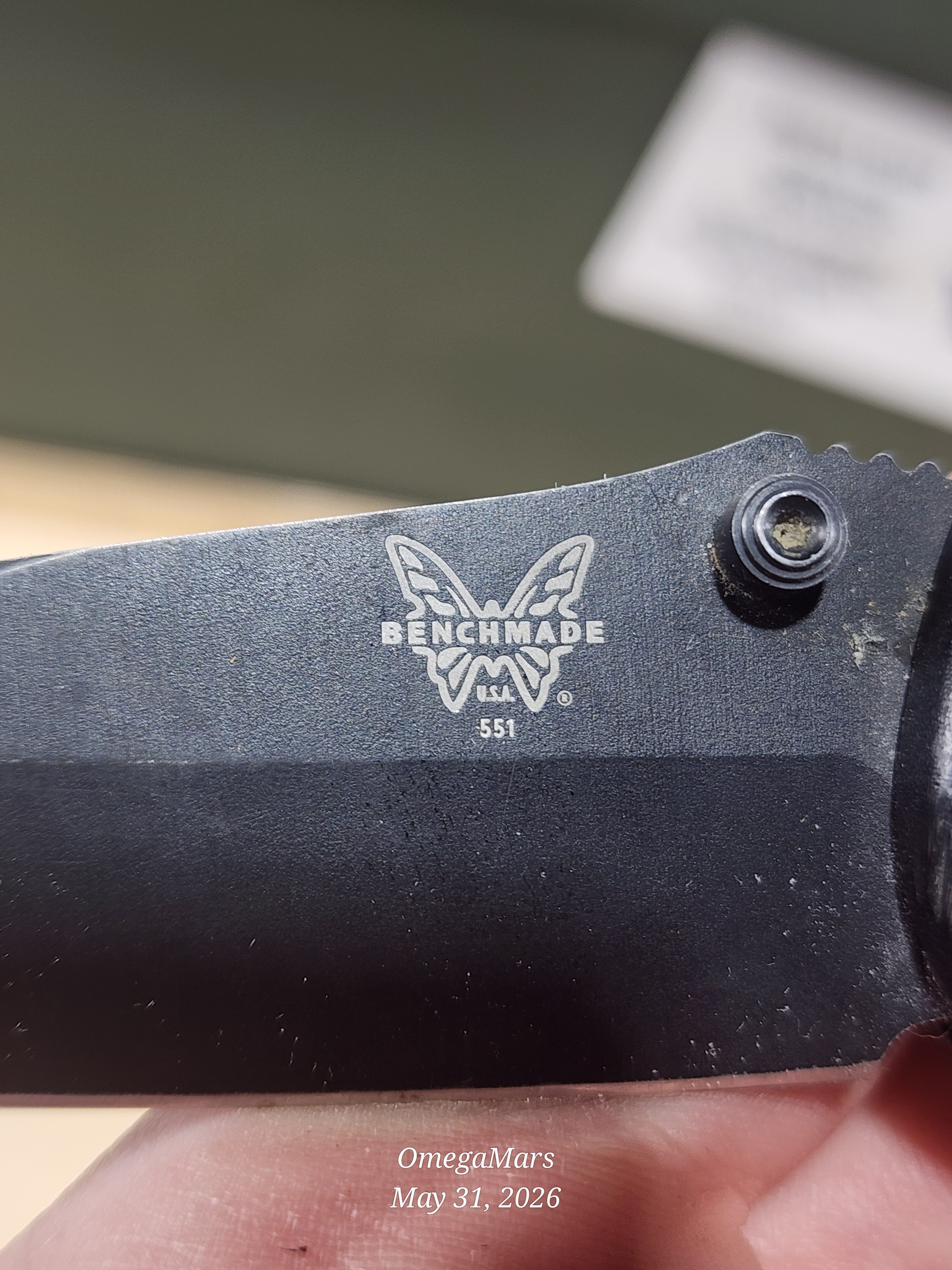 BENCHMADE 551 154CM - Light Usage/Dirty - #53Gr