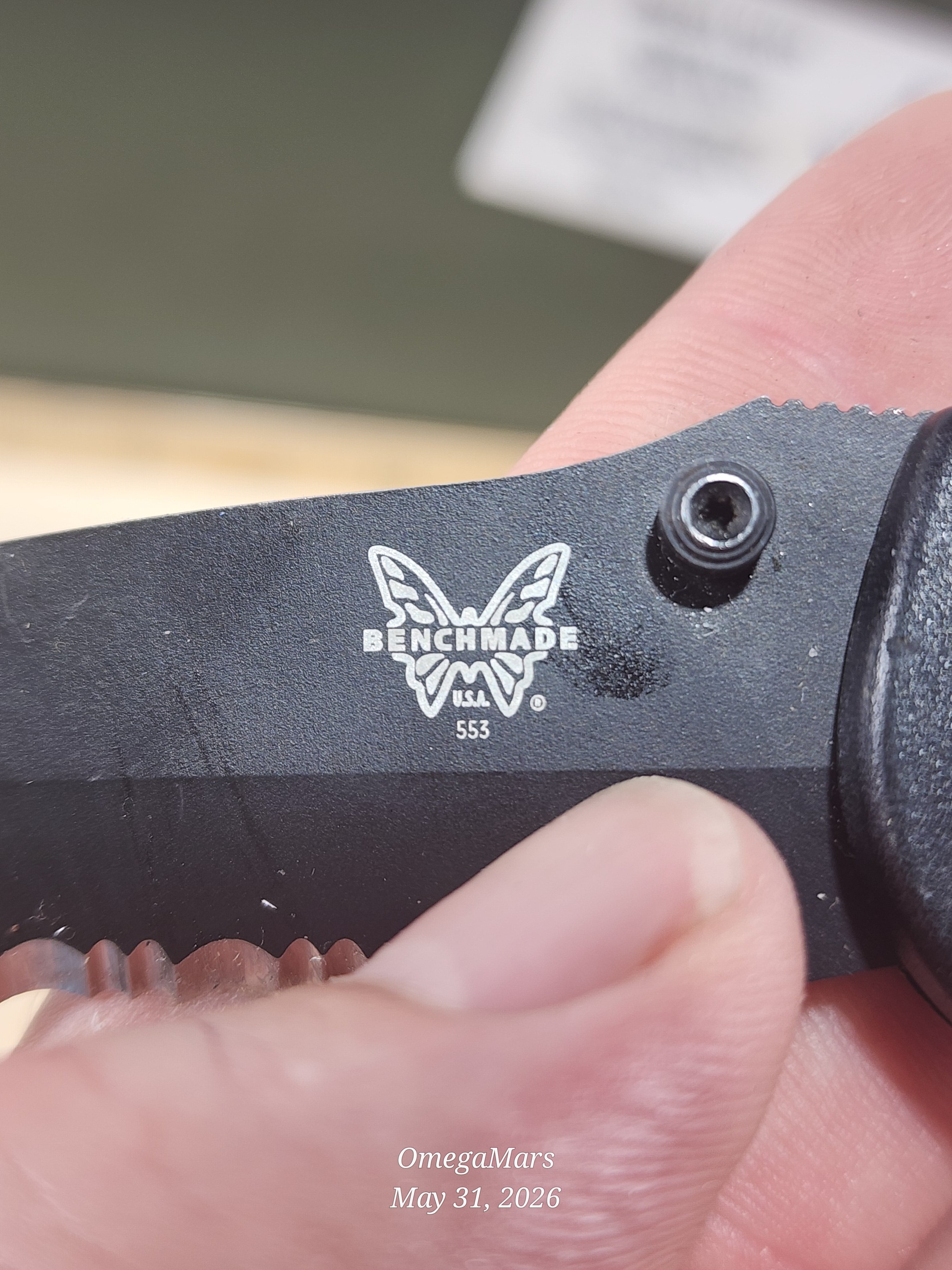 BENCHMADE 553 - Light Usage/Dirty - #54Gr