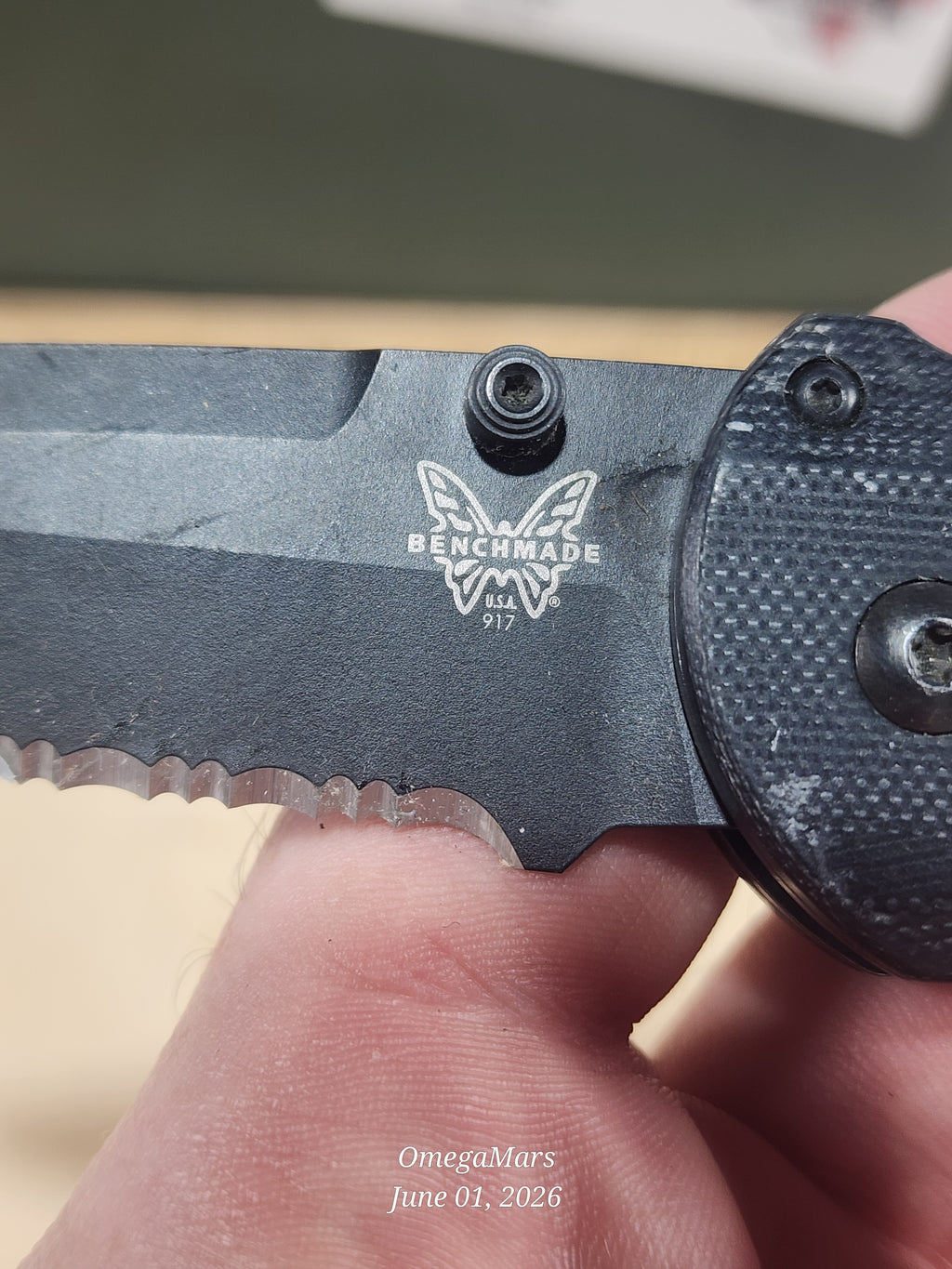 BENCHMADE 917SBK Triage - Light Usage - #68GR