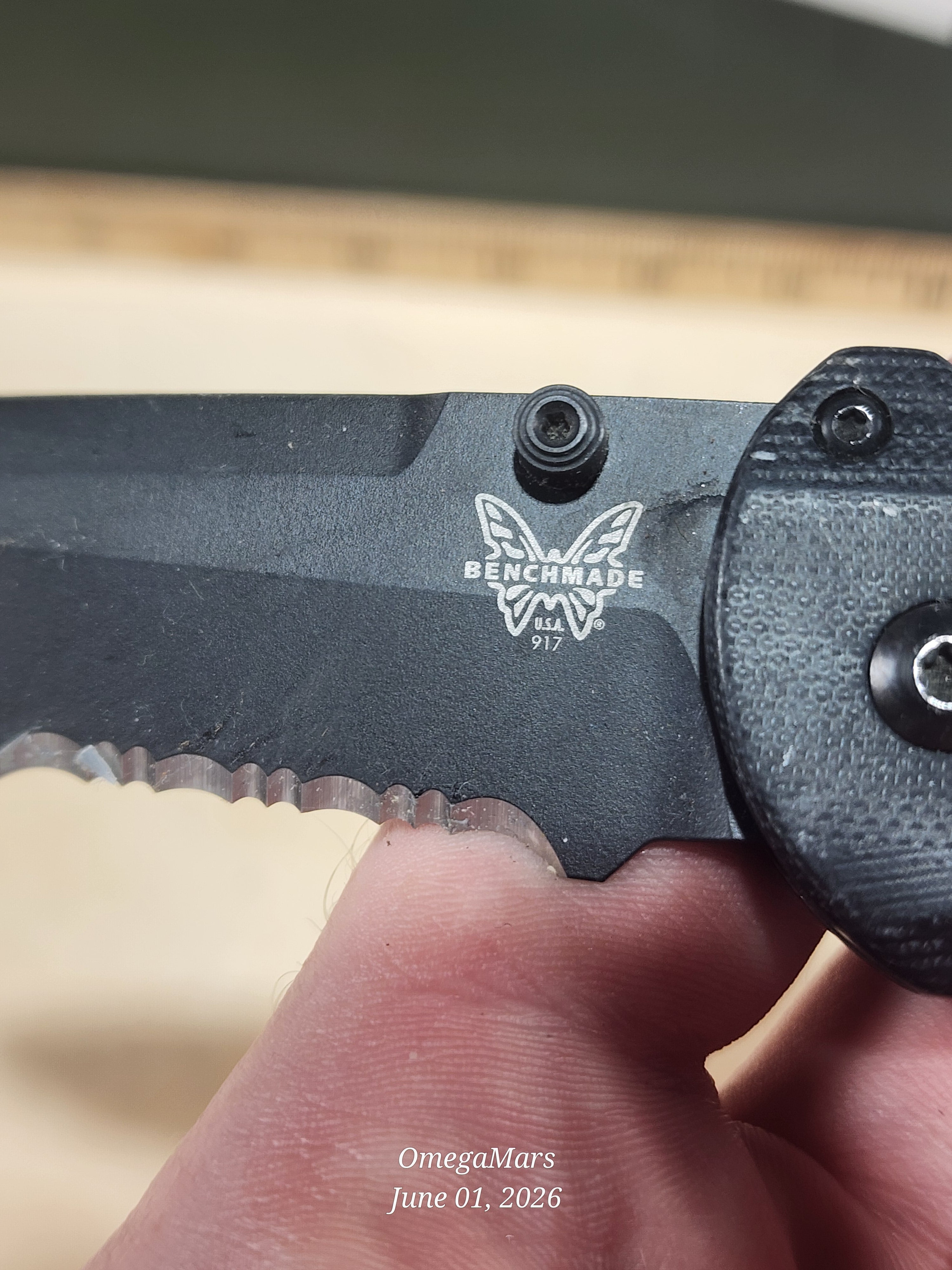 BENCHMADE 917SBK Triage - Light Usage - #68GR