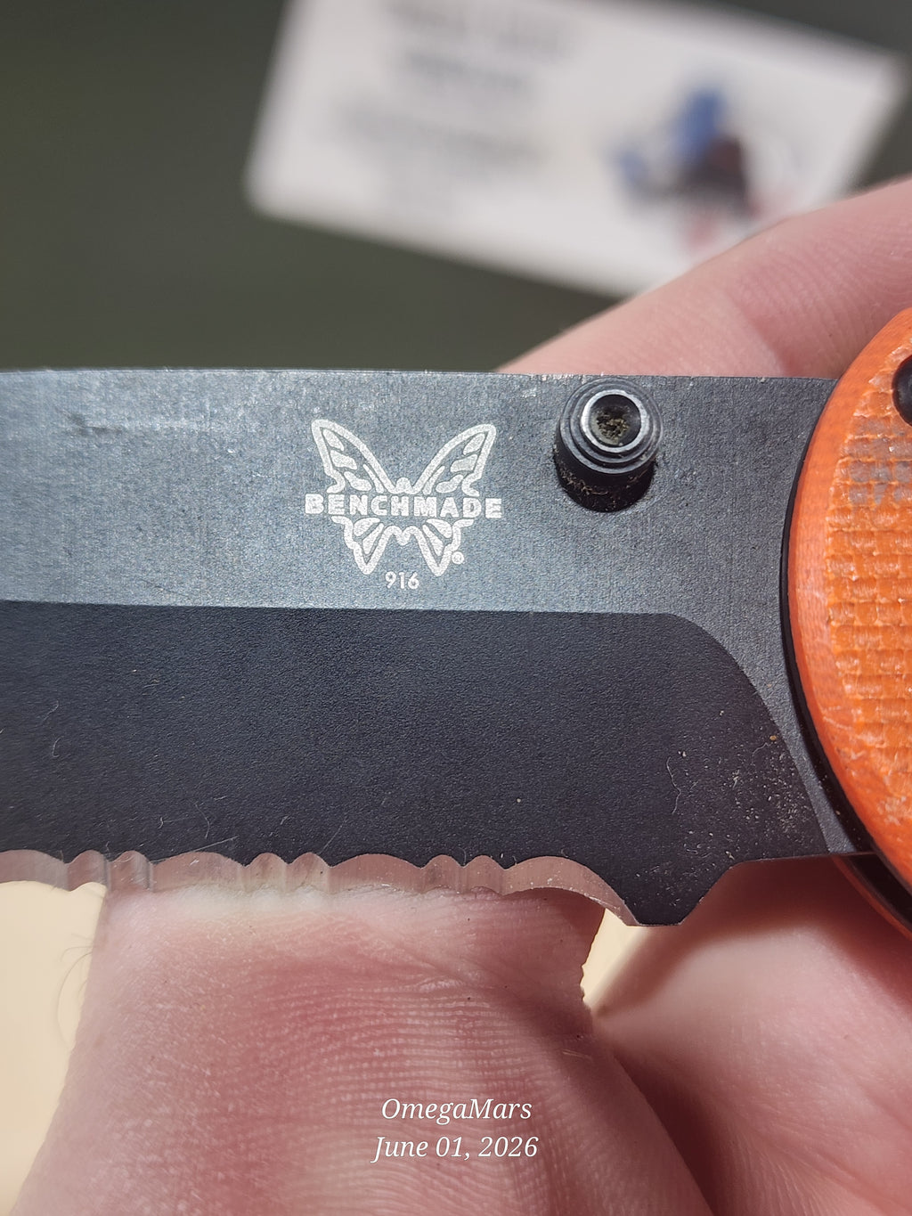 BENCHMADE 916SBK - Light Usage - #71GR