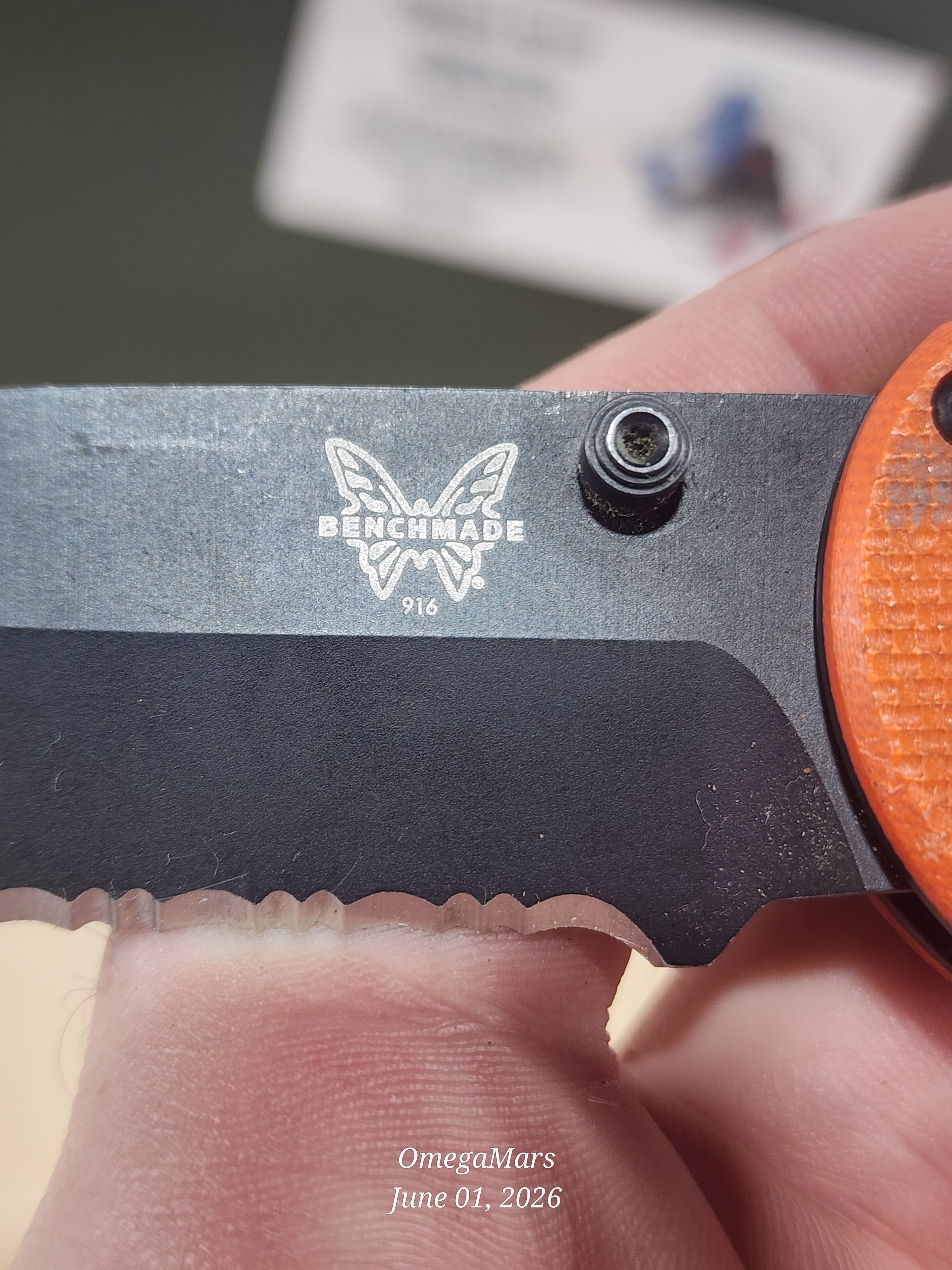 BENCHMADE 916SBK - Light Usage - #71GR