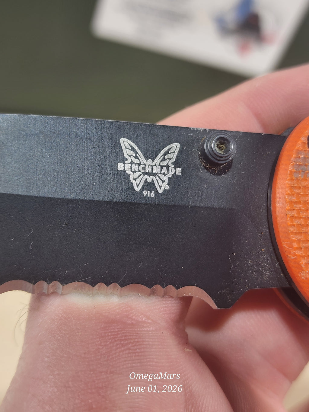 BENCHMADE 916SBK - Light Usage - #71GR