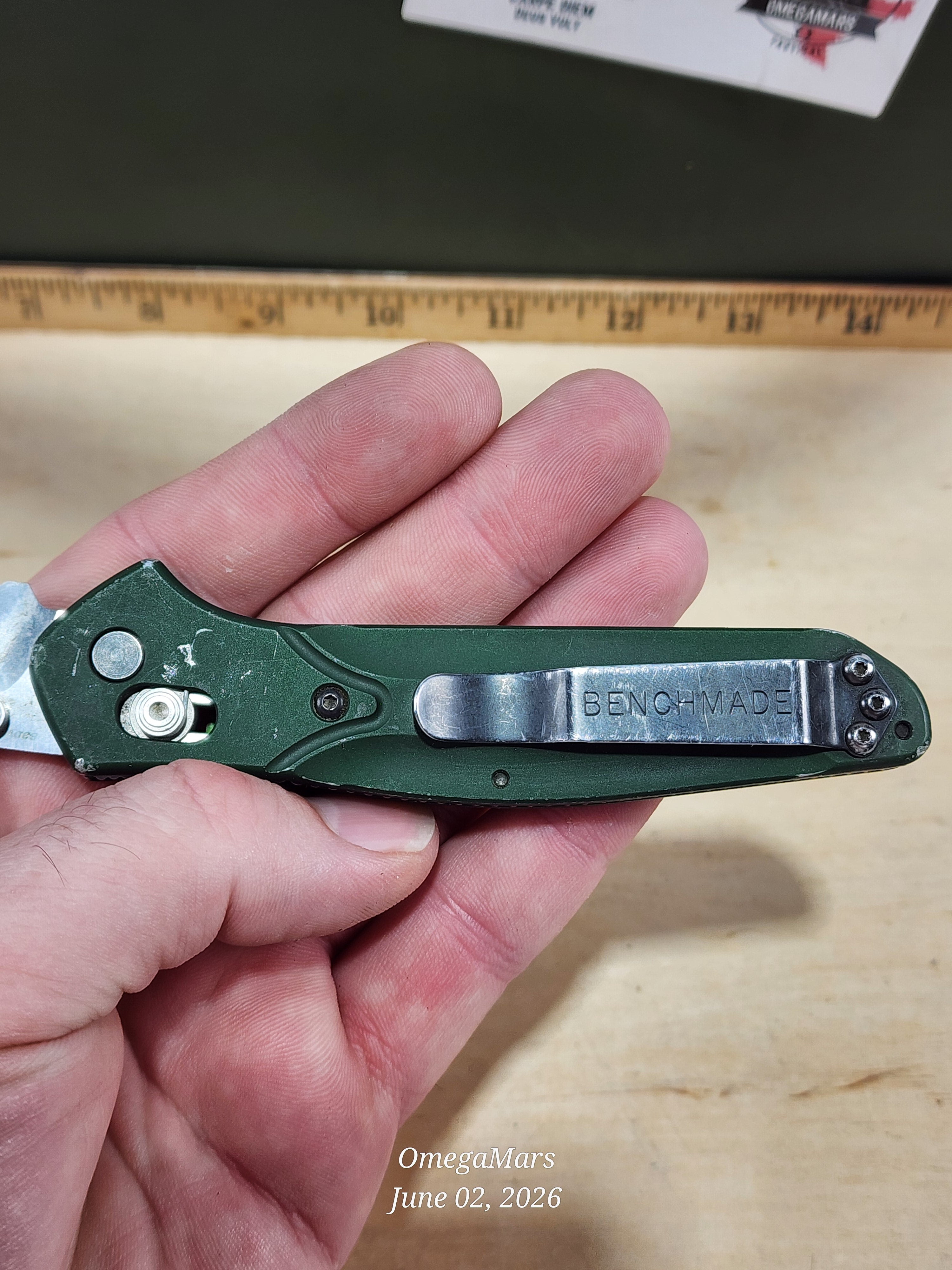 BENCHMADE 940 Osborne - Light Usage - Discontinued/Rare Serrated -#85Gr