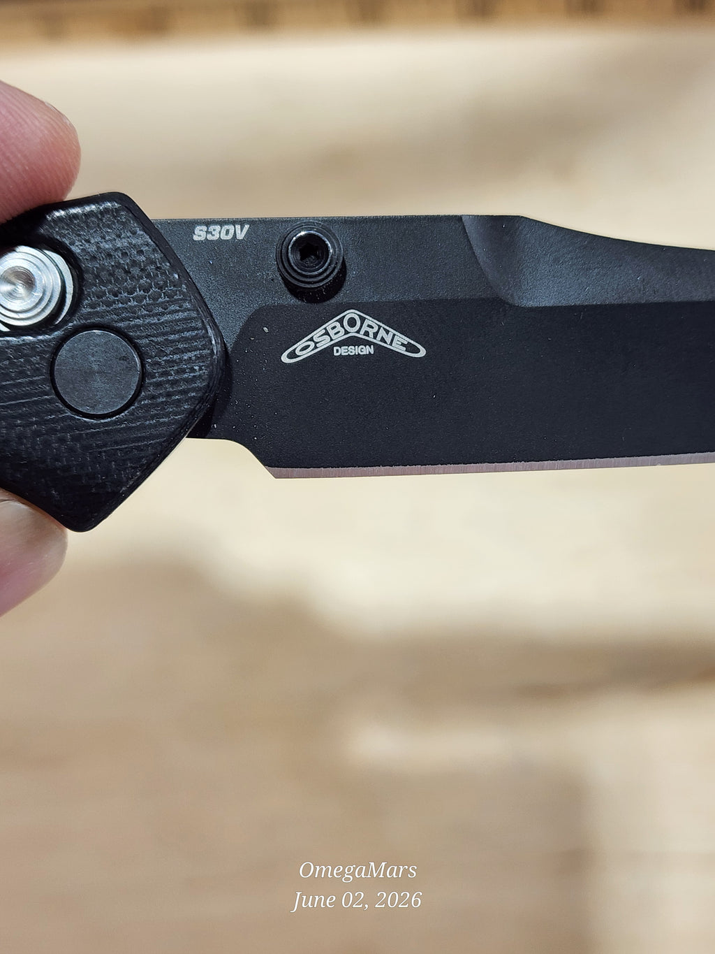 BENCHMADE 945BK-1 Mini Osborne - Light Usage - #87Gr