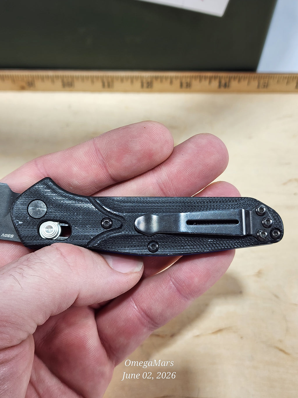 BENCHMADE 945BK-1 Mini Osborne - Light Usage - #88Gr