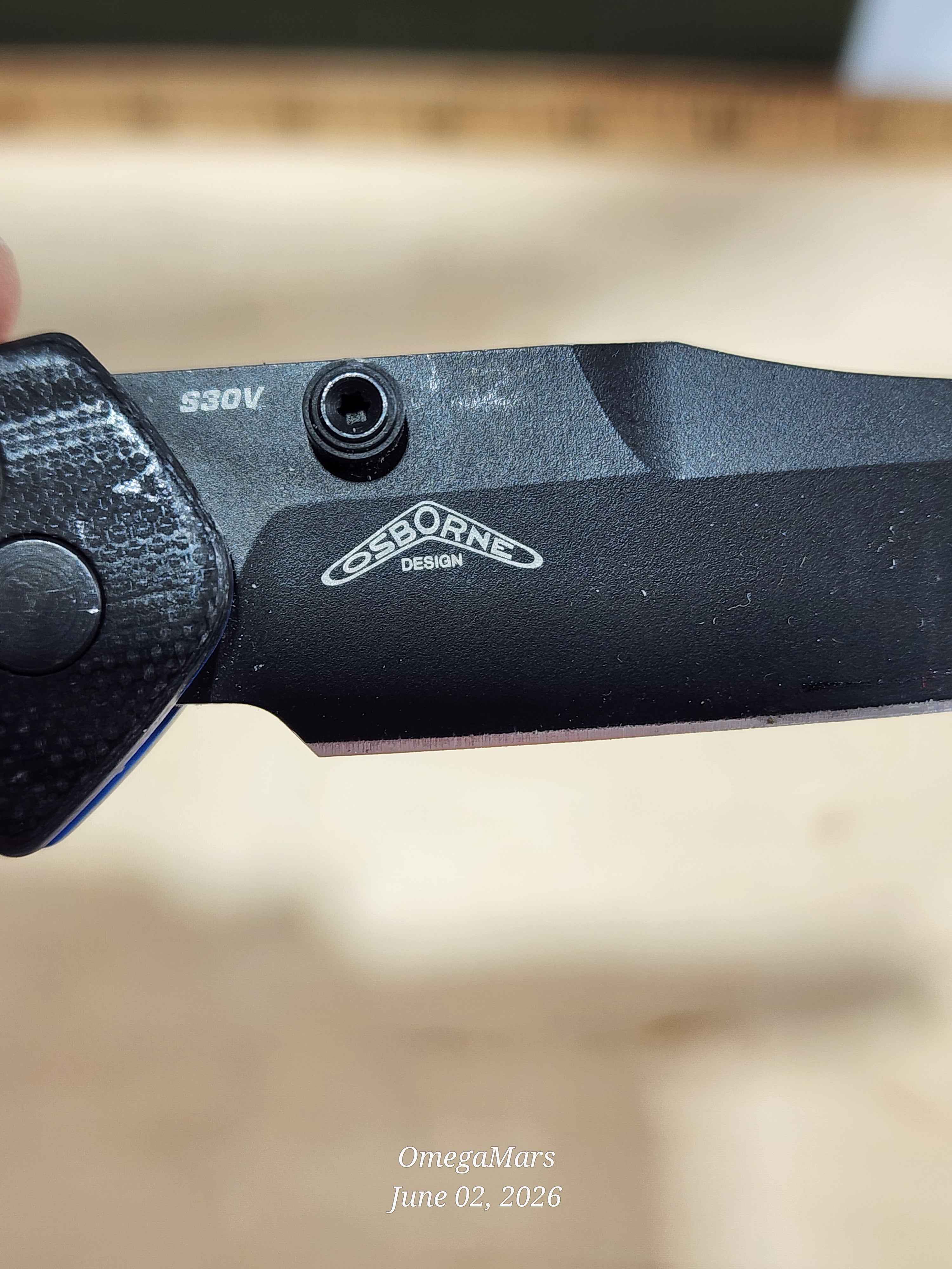 BENCHMADE 945BK-1 Mini Osborne - Light Usage - #88Gr