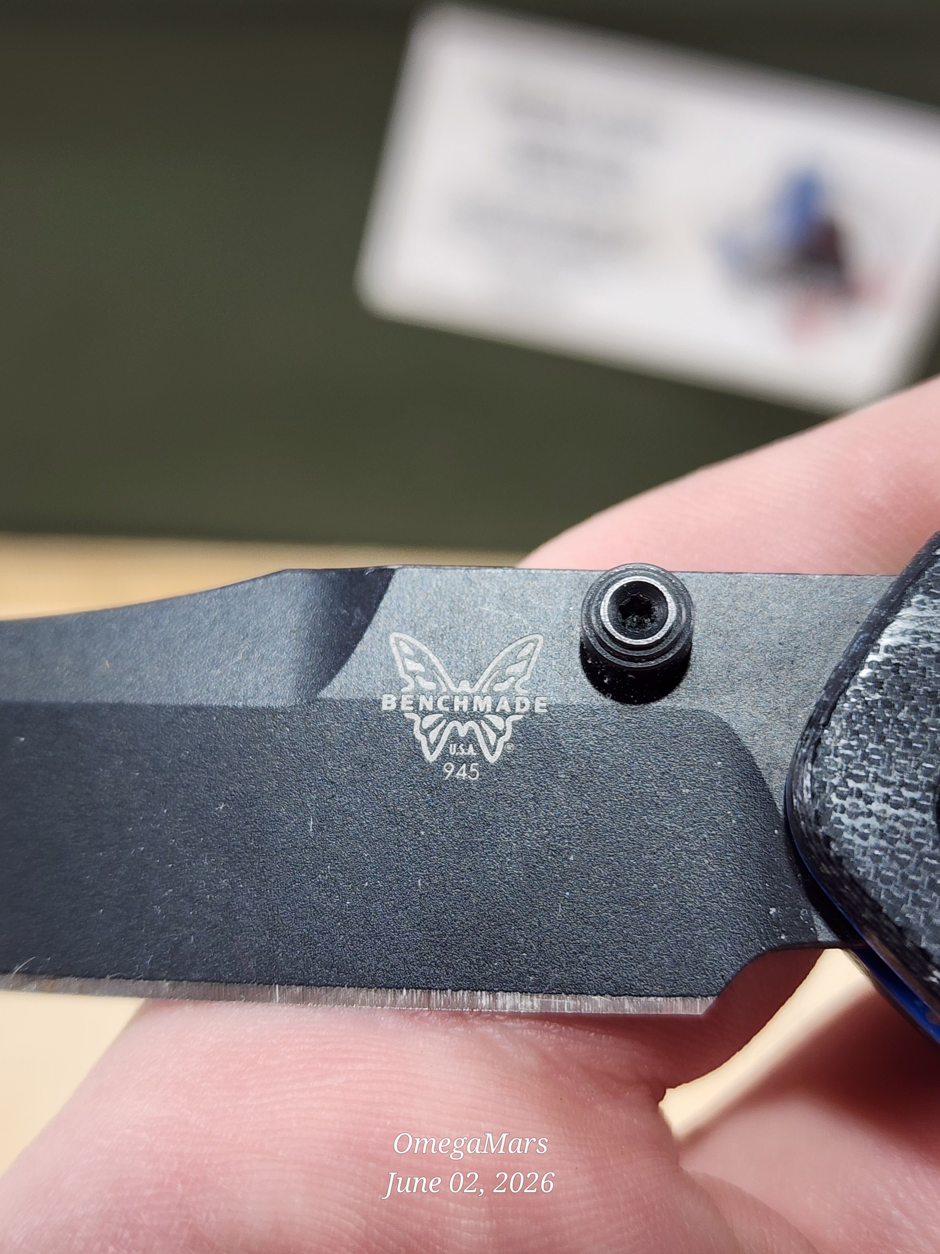BENCHMADE 945BK-1 Mini Osborne - Light Usage - #88Gr