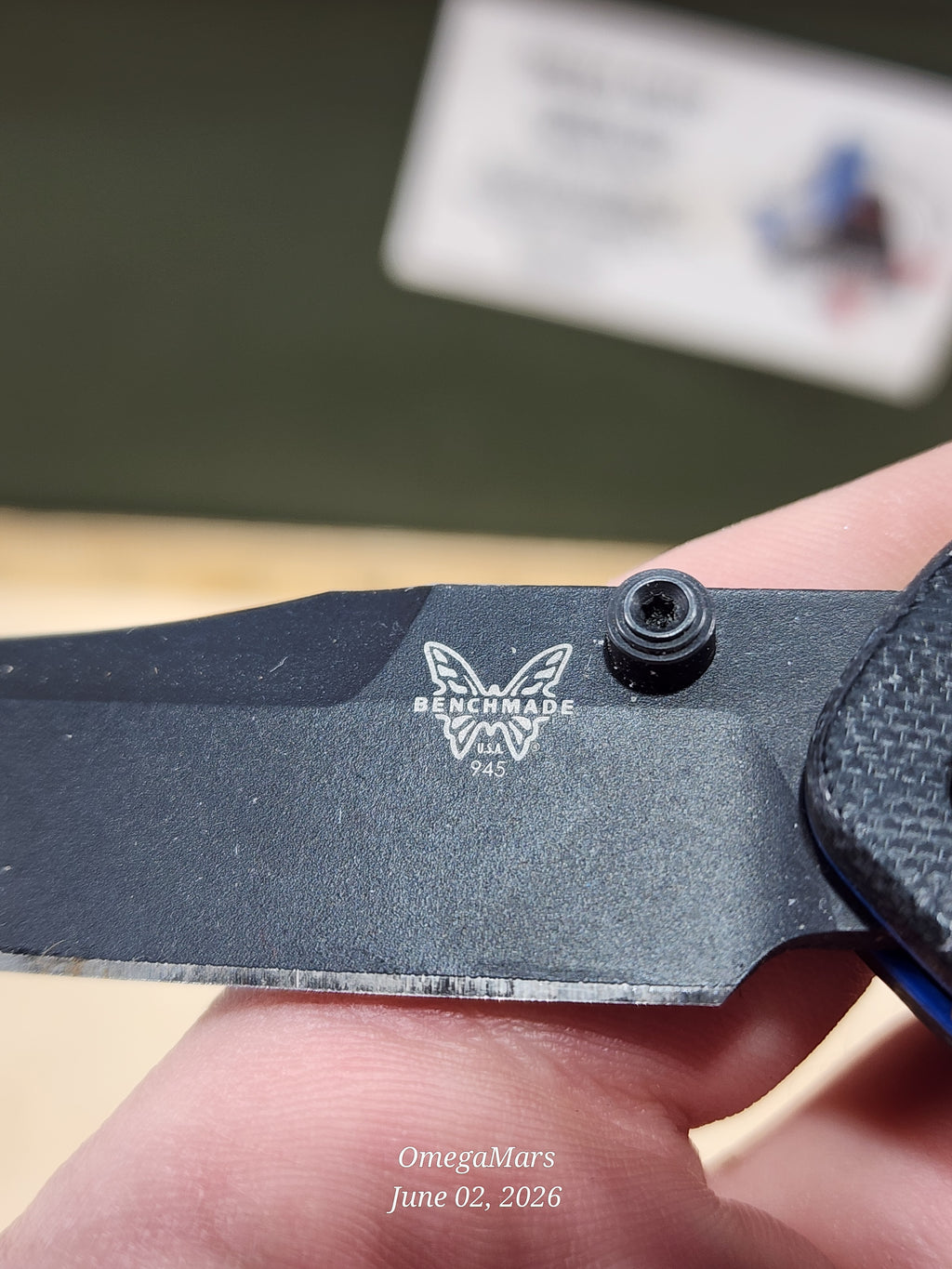 BENCHMADE 945BK-1 Mini Osborne - Light Usage - #88Gr