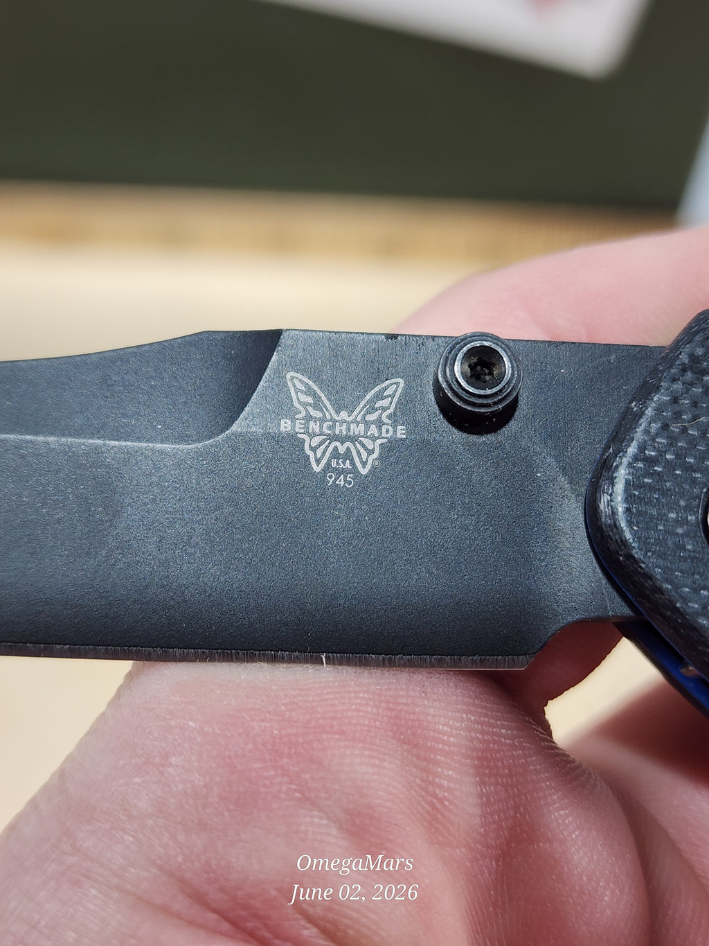BENCHMADE 945BK-1 Mini Osborne - Light Usage - #89Gr