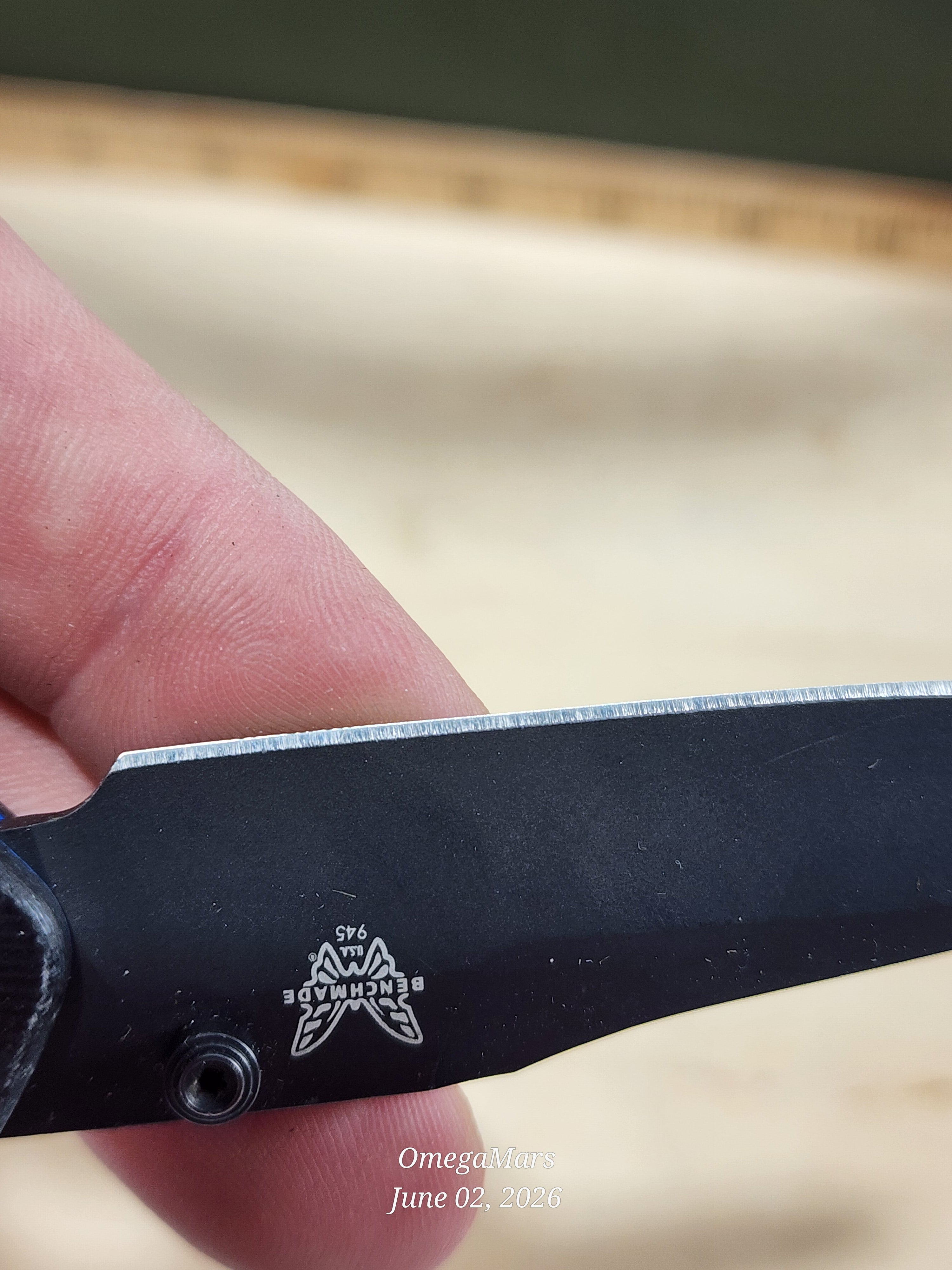 BENCHMADE 945BK-1 Mini Osborne - Light Usage - #89Gr