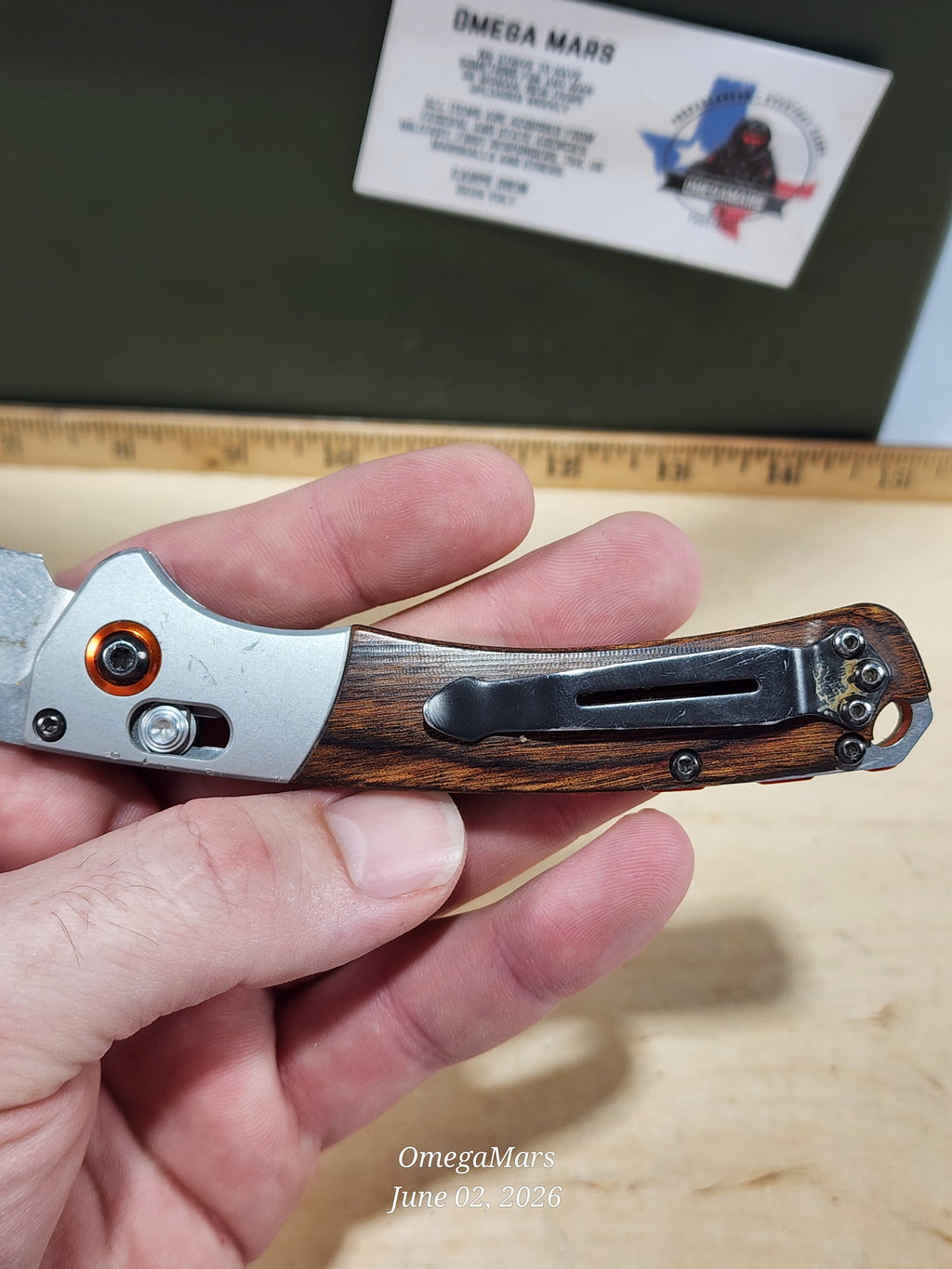 BENCHMADE 15085-2 Mini Crooked River - Light Usage - #90Gr