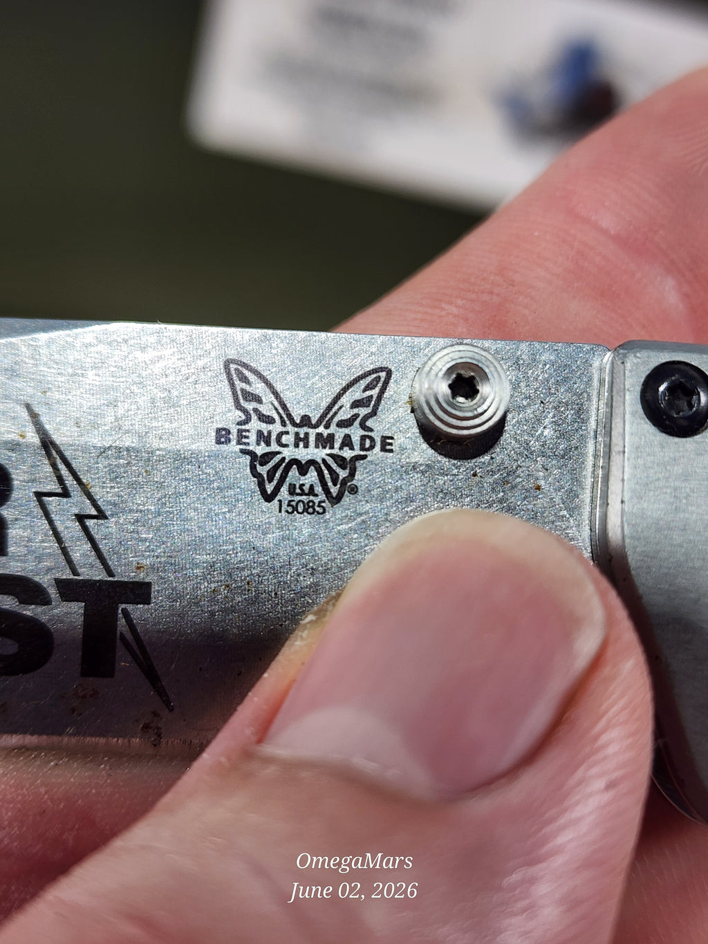 BENCHMADE 15085-2 Mini Crooked River - Light Usage - #91Gr