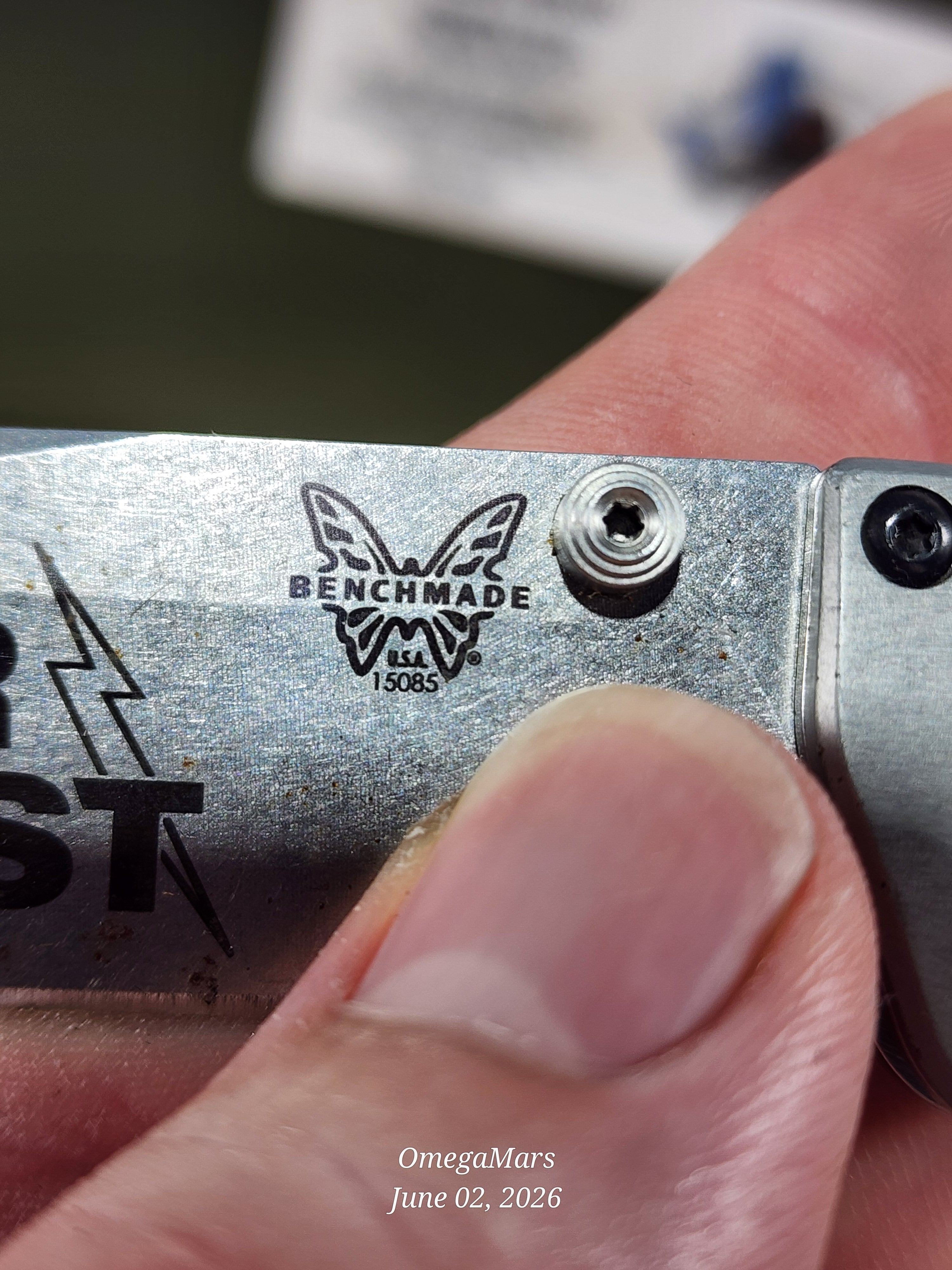 BENCHMADE 15085-2 Mini Crooked River - Light Usage - #91Gr