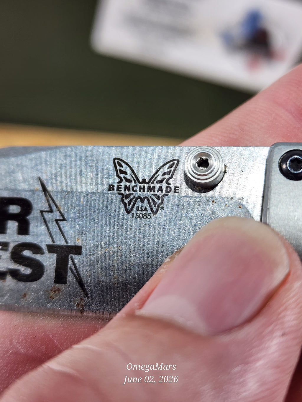 BENCHMADE 15085-2 Mini Crooked River - Light Usage - #91Gr
