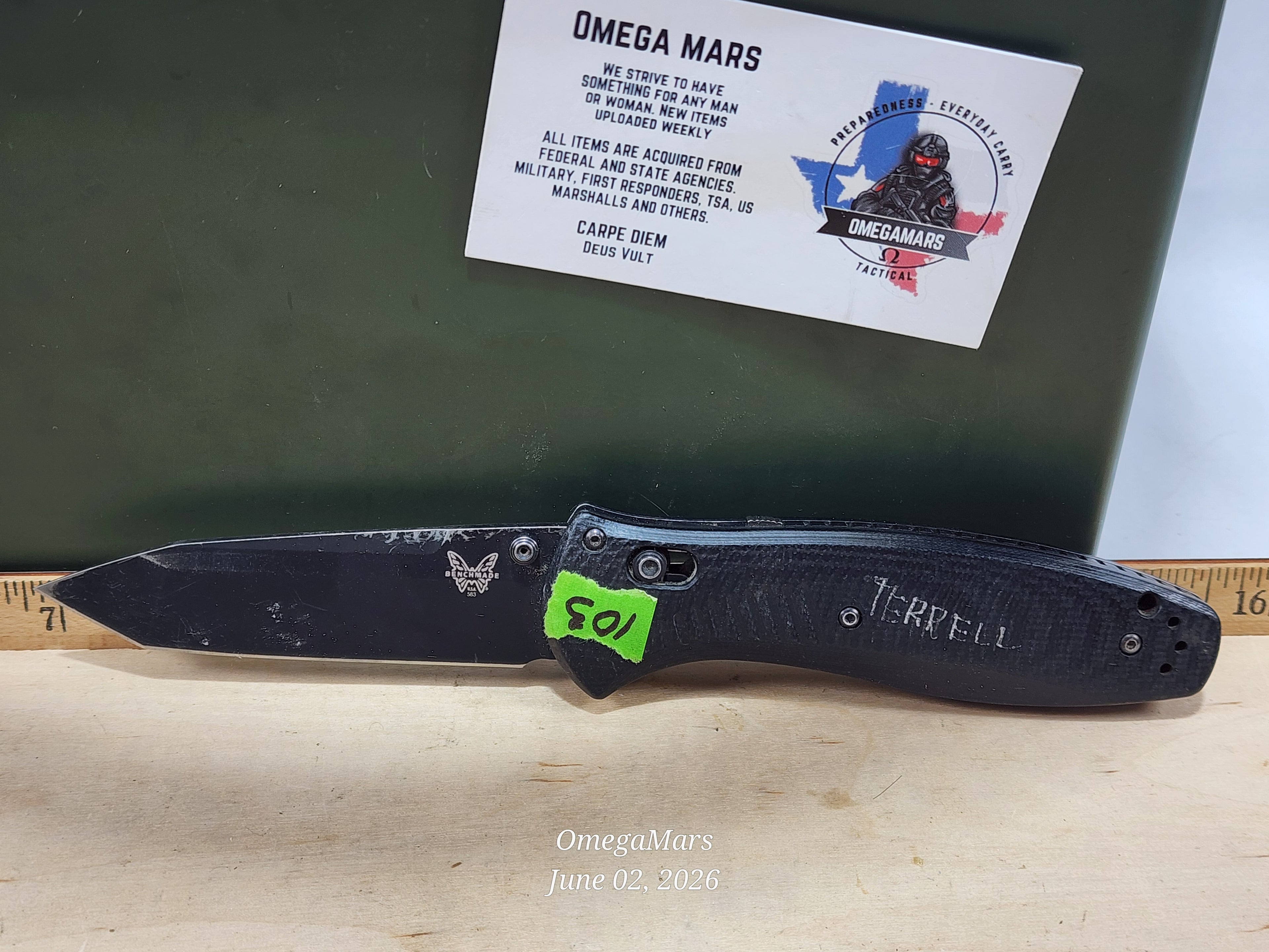 BENCHMADE 583 Barrage S30V - Light Usage - #103Gr