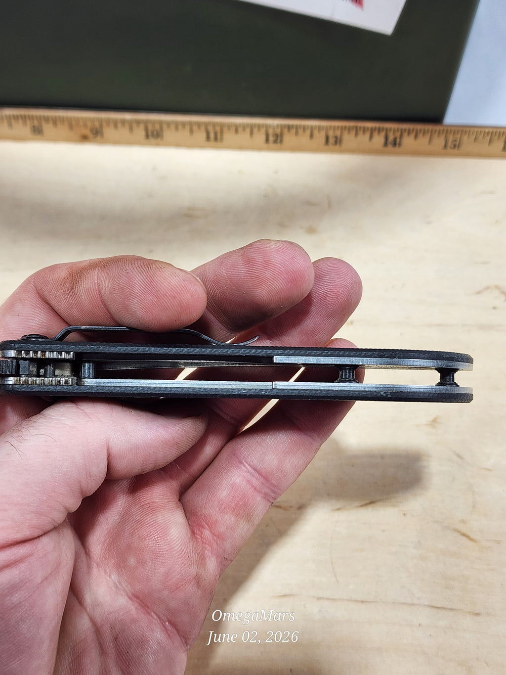 BENCHMADE Nitrous Stryker Black Coated Combo Edge 3.7" D2 - BM912SBKD2 -#104Gr