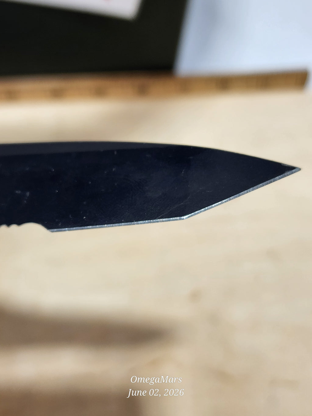 BENCHMADE Nitrous Stryker Black Coated Combo Edge 3.7" D2 - BM912SBKD2 -#104Gr