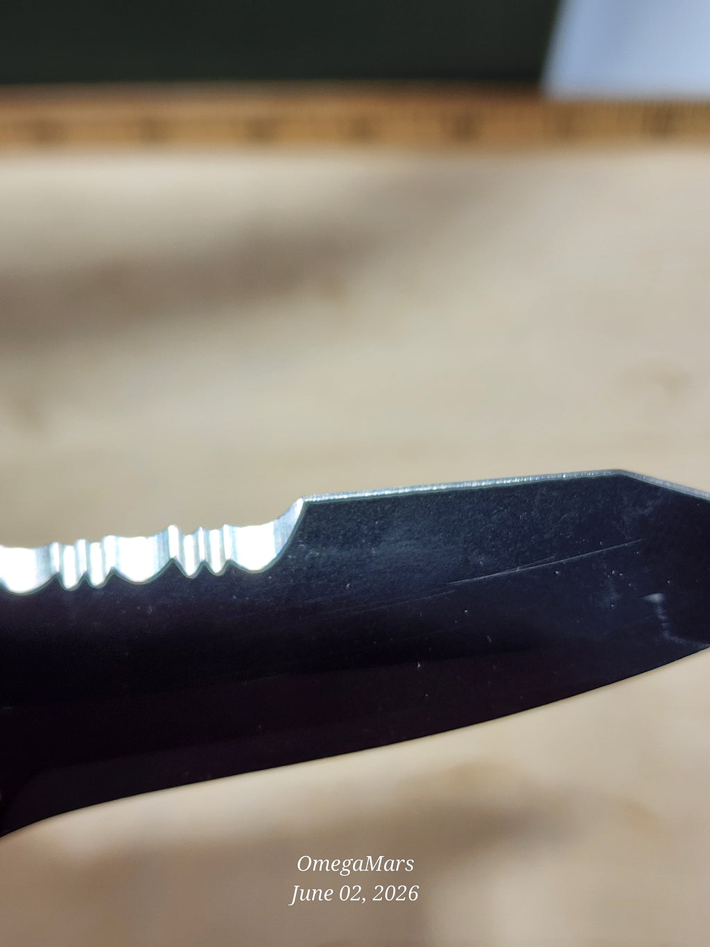 BENCHMADE Nitrous Stryker Black Coated Combo Edge 3.7" D2 - BM912SBKD2 -#104Gr