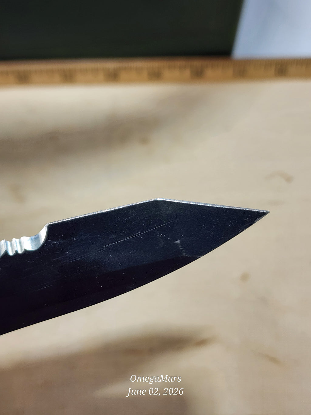 BENCHMADE Nitrous Stryker Black Coated Combo Edge 3.7" D2 - BM912SBKD2 -#104Gr