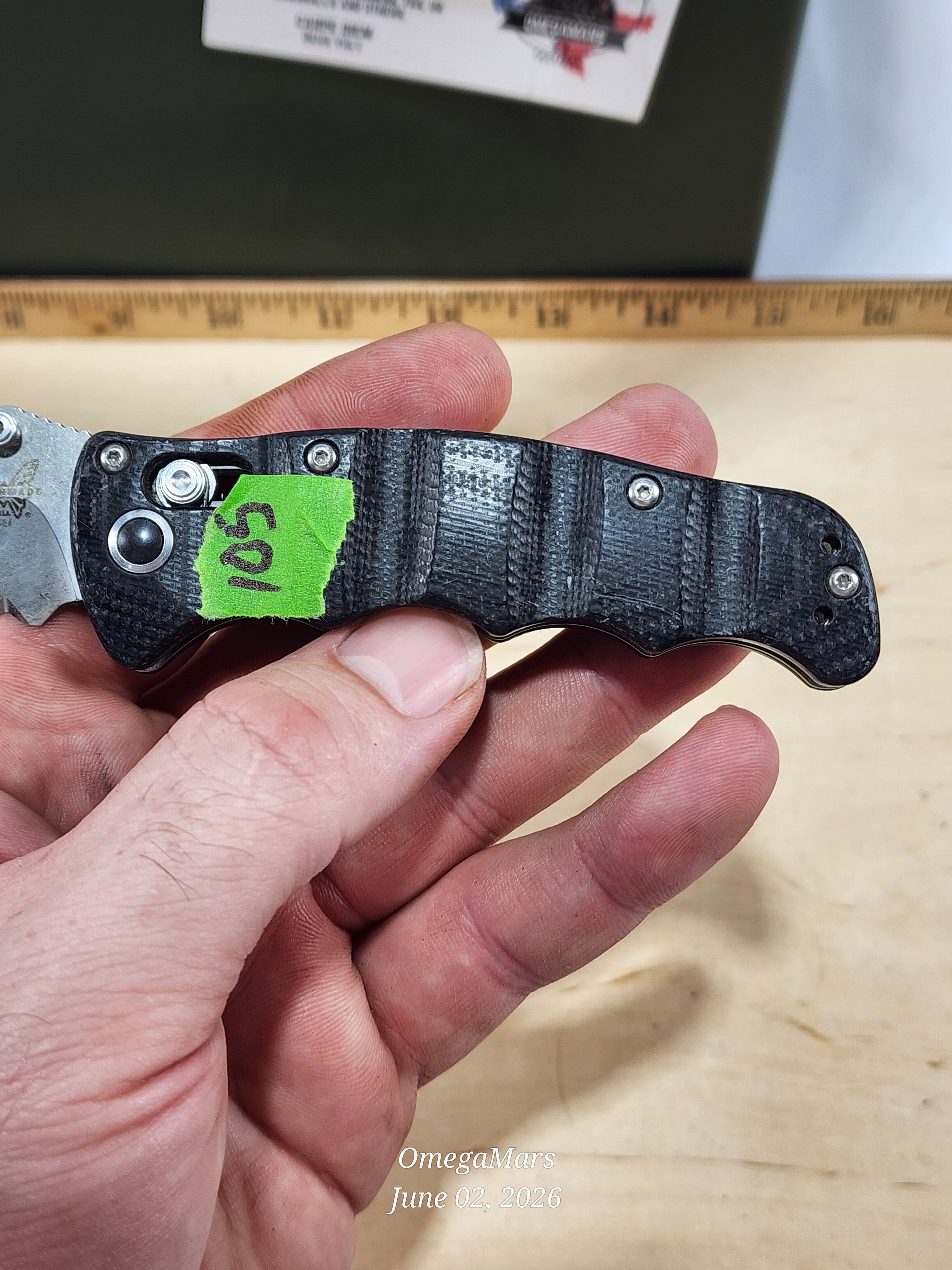 BENCHMADE 484 Nakamura M390 Steel - Light Usage #105Gr