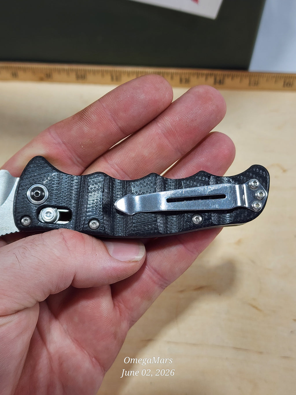 BENCHMADE 484 Nakamura M390 Steel - Light Usage #105Gr