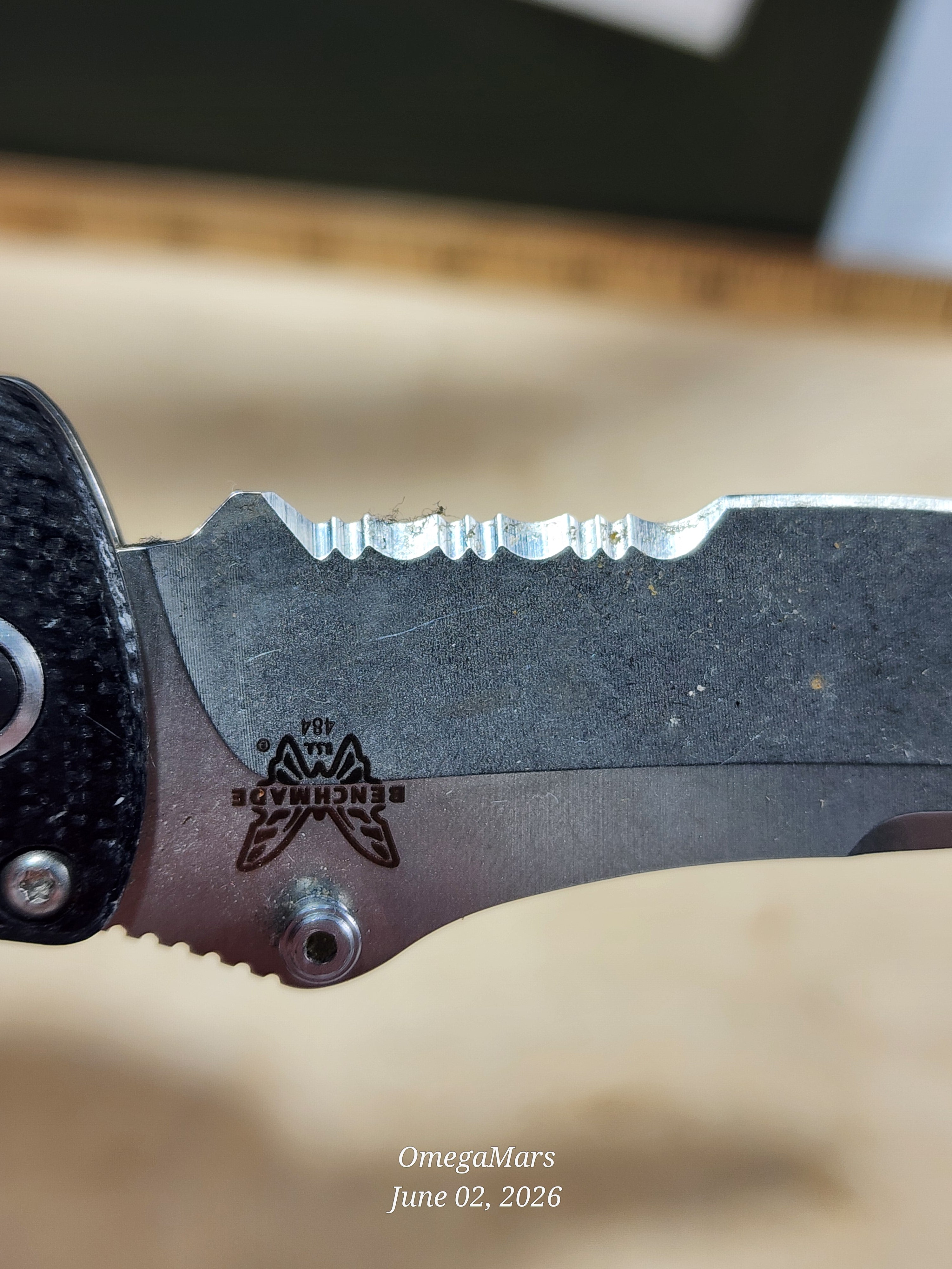 BENCHMADE 484 Nakamura M390 Steel - Light Usage #105Gr