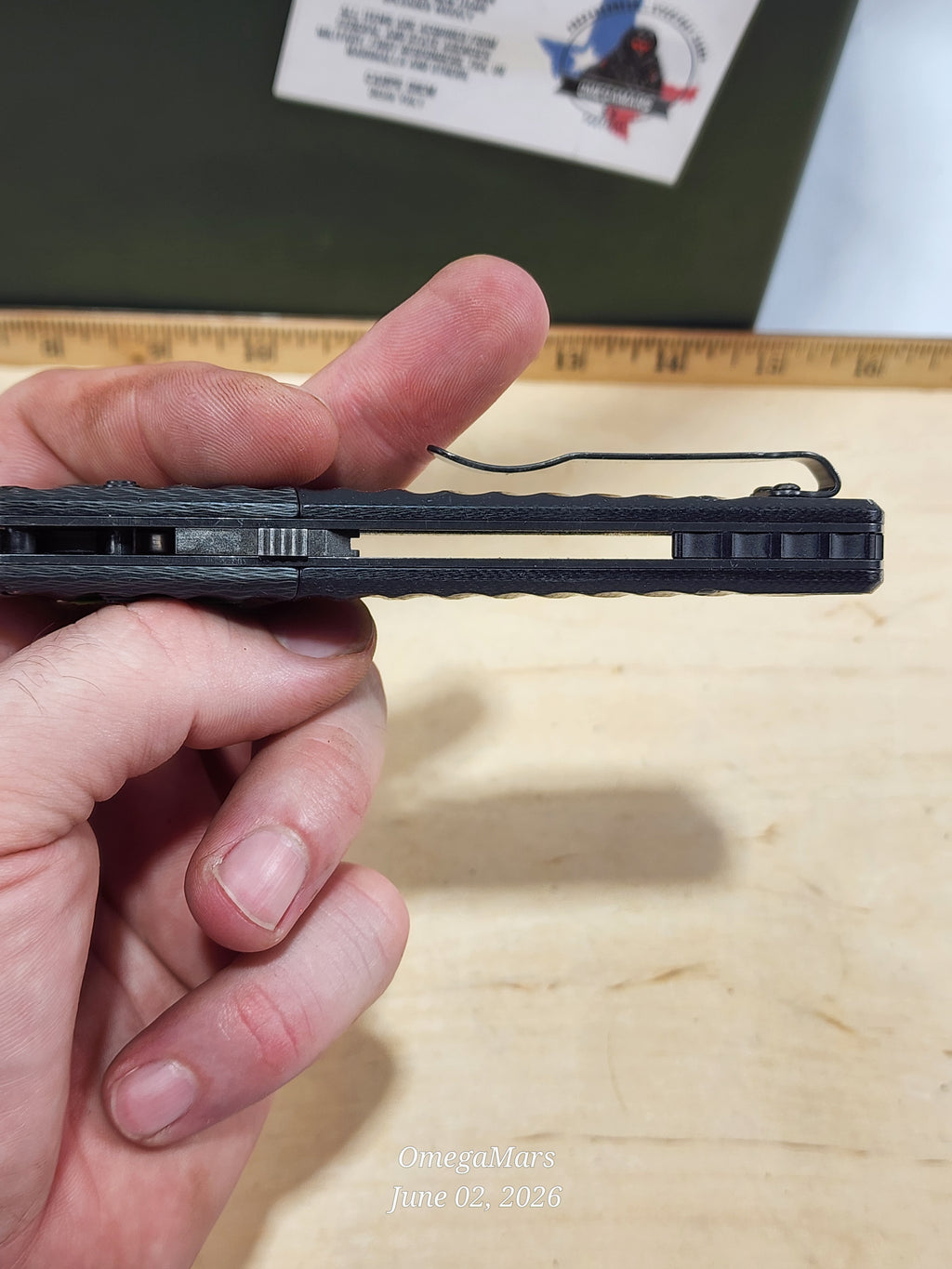 BENCHMADE PSK™ | Carbon Fiber & Black G10 - Light Usage - #107Gr