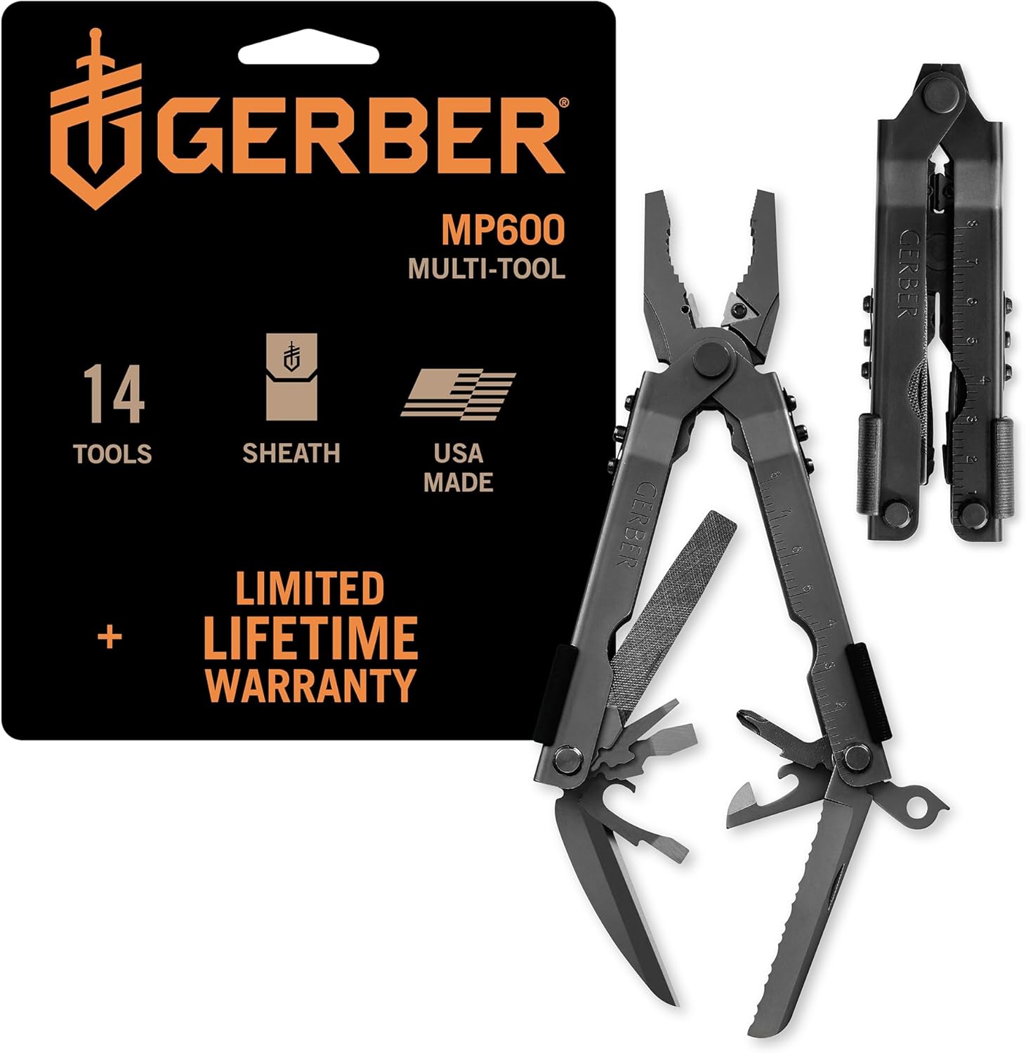 Gerber Multi-Plier 600 - Stainless/Black Blunt nose (MSRP $124.99)
