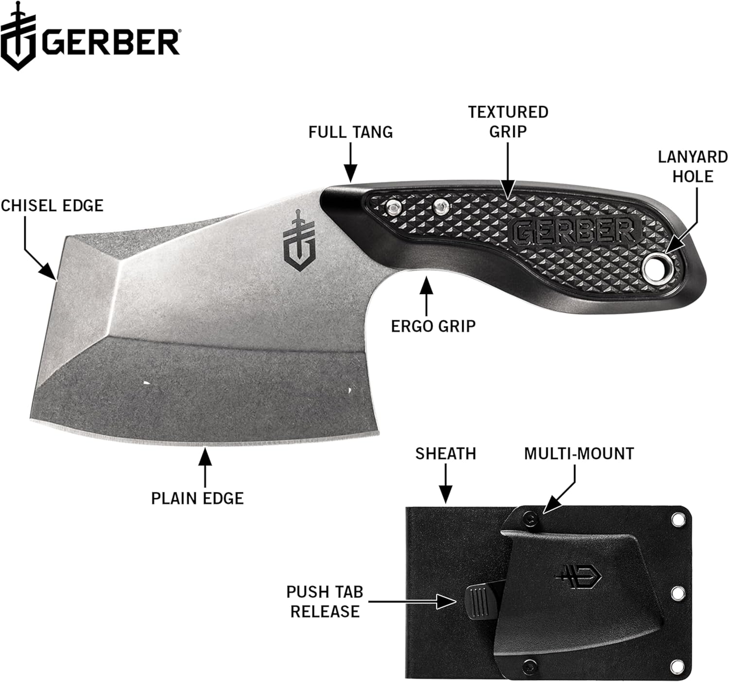 Gerber Tri-Tip Mini Cleaver Brand New