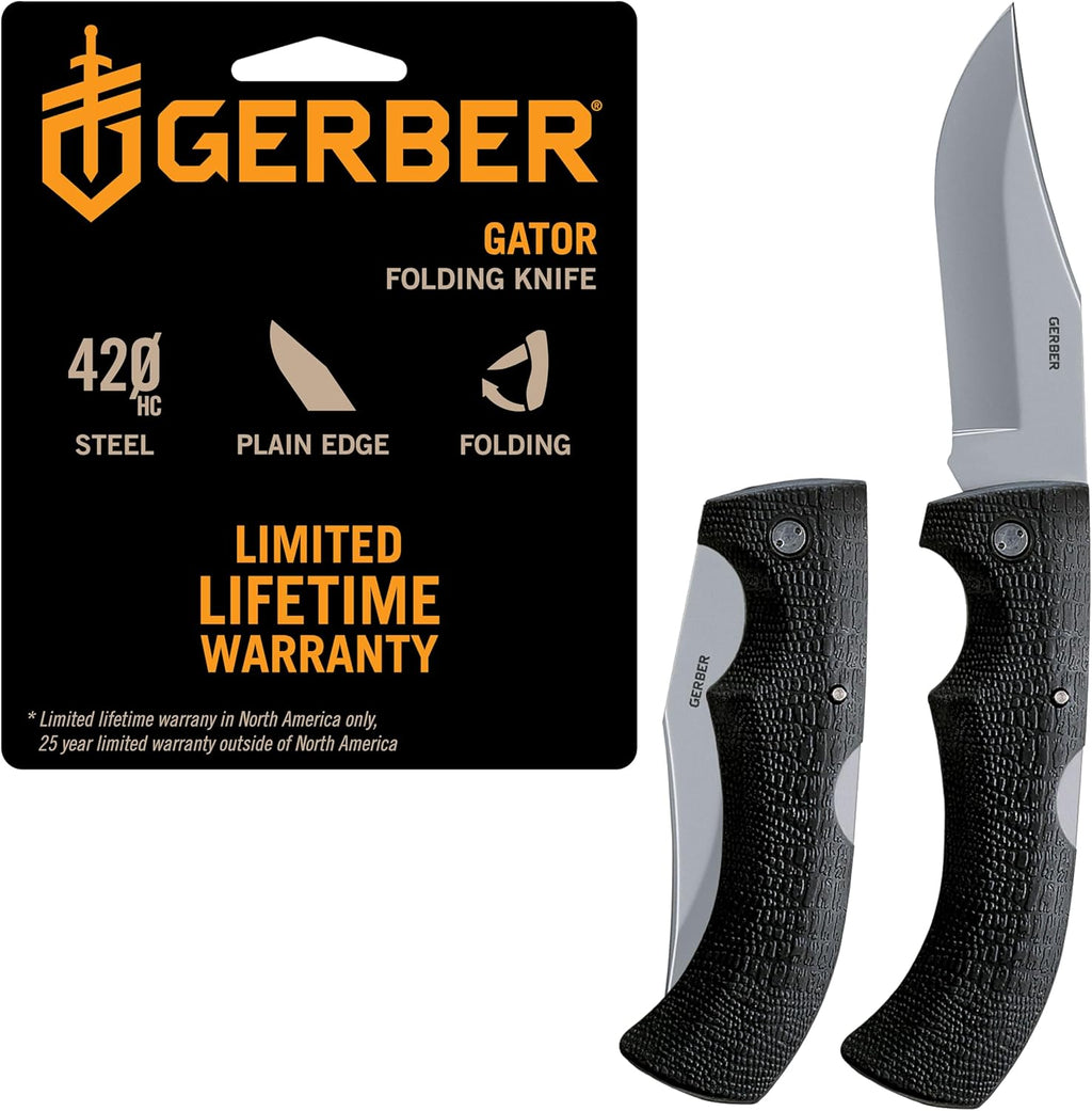 Gerber Gator Clip Point - Plain Edge - Light Usage - Brand New