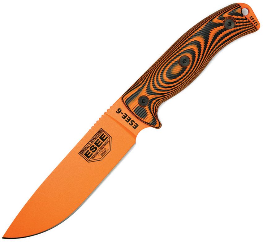 ESEE Model 6 Fixed Blade Orange - ES6POR006  - BRAND NEW