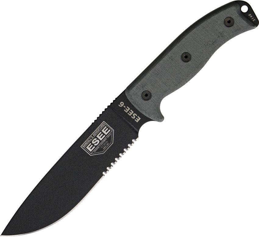 ESEE Model 6 Part Serrated - ES6SOD  - BRAND NEW