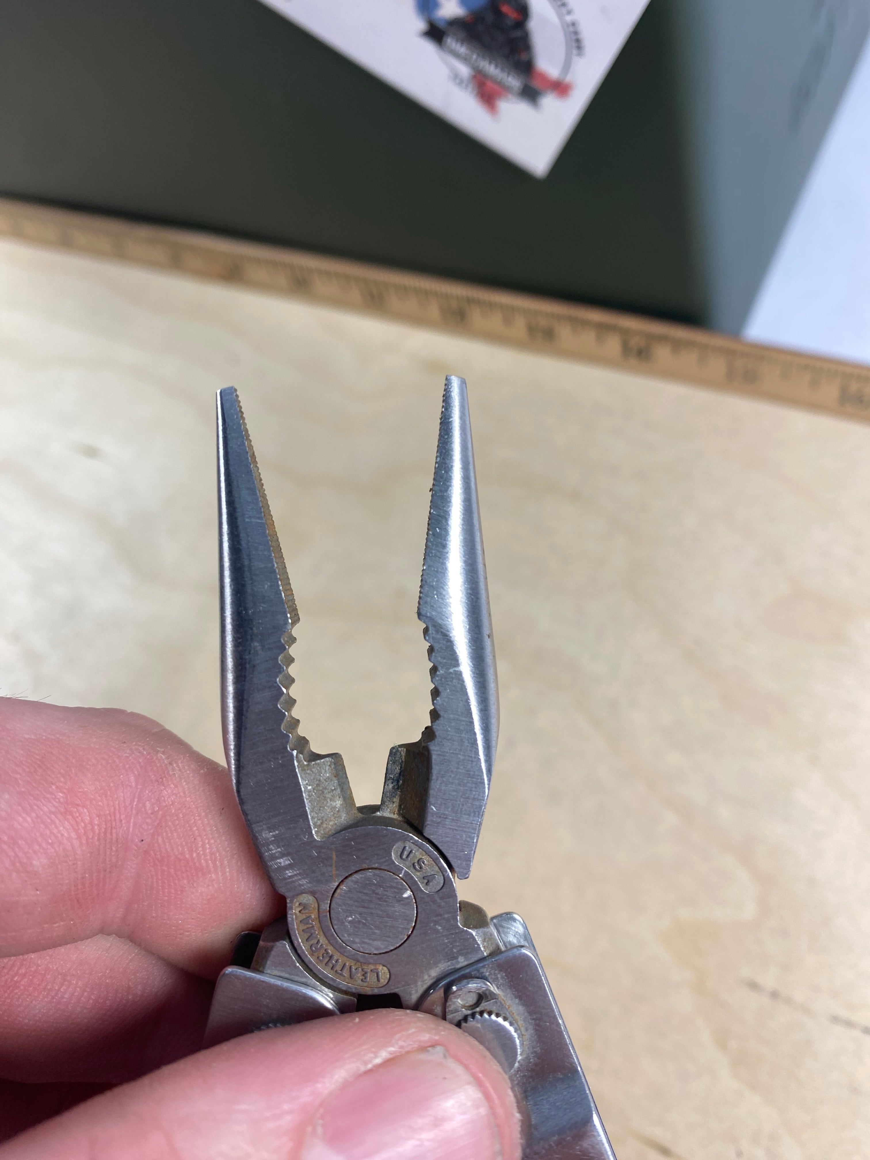 Leatherman PST #100. Light usage. needs oil. Dirty and visible rust. (1293-1293)