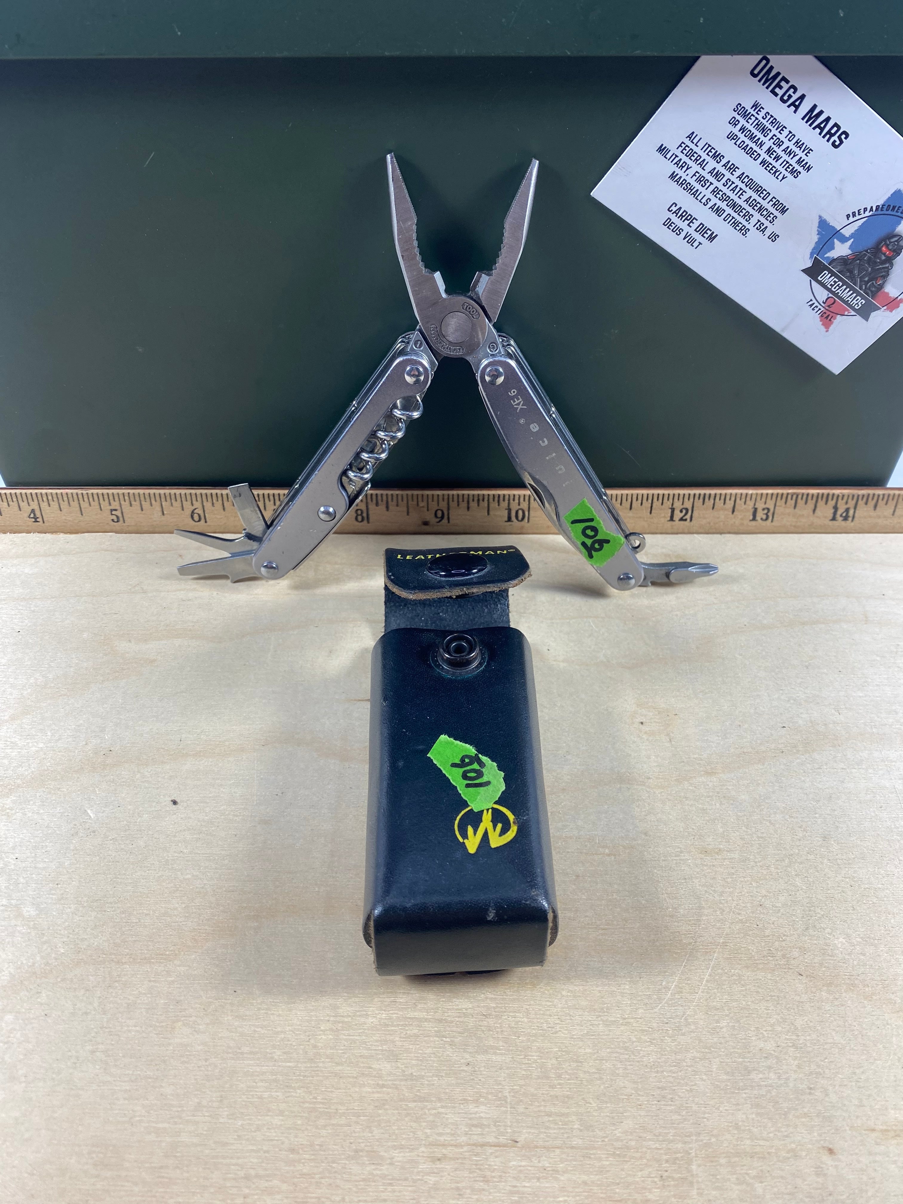 Leatherman Juice XE6 #106. Light usage. Discontinued. Screwdriver bent. Dirty