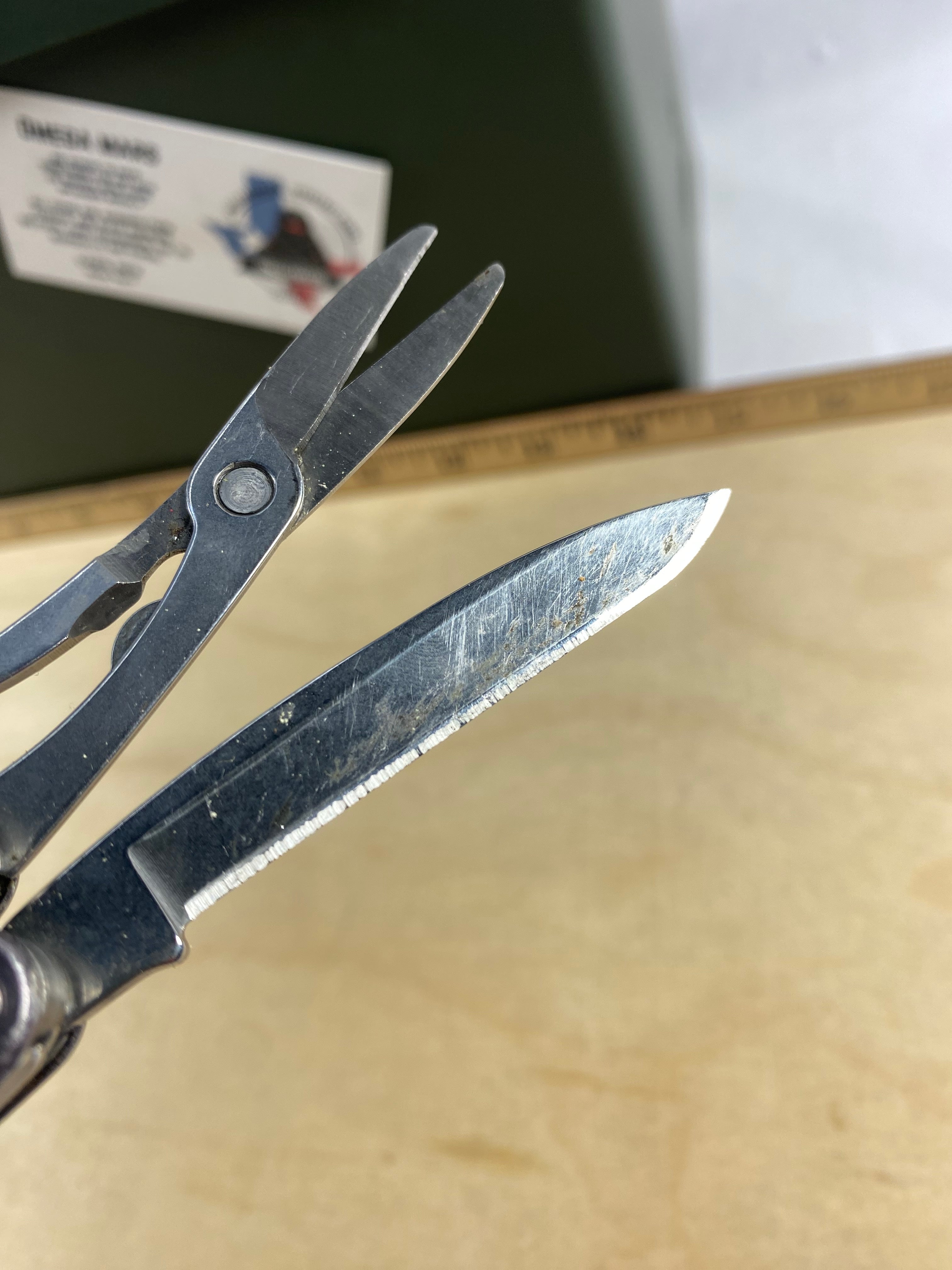 Leatherman Juice S2 #115. Light usage. Resharpened and dirty.
