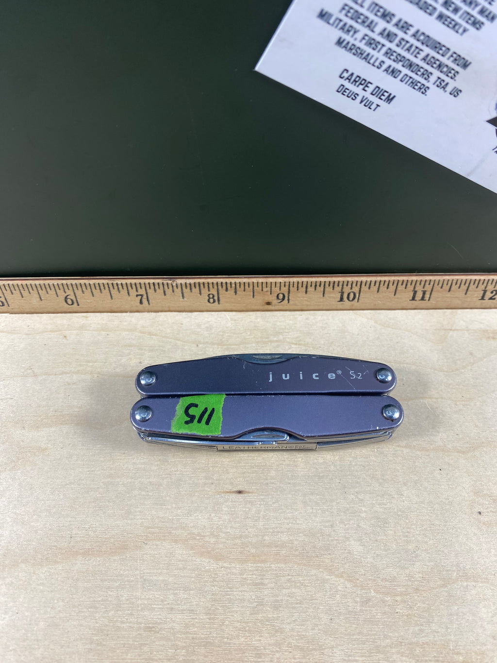 Leatherman Juice S2 #115. Light usage. Resharpened and dirty.