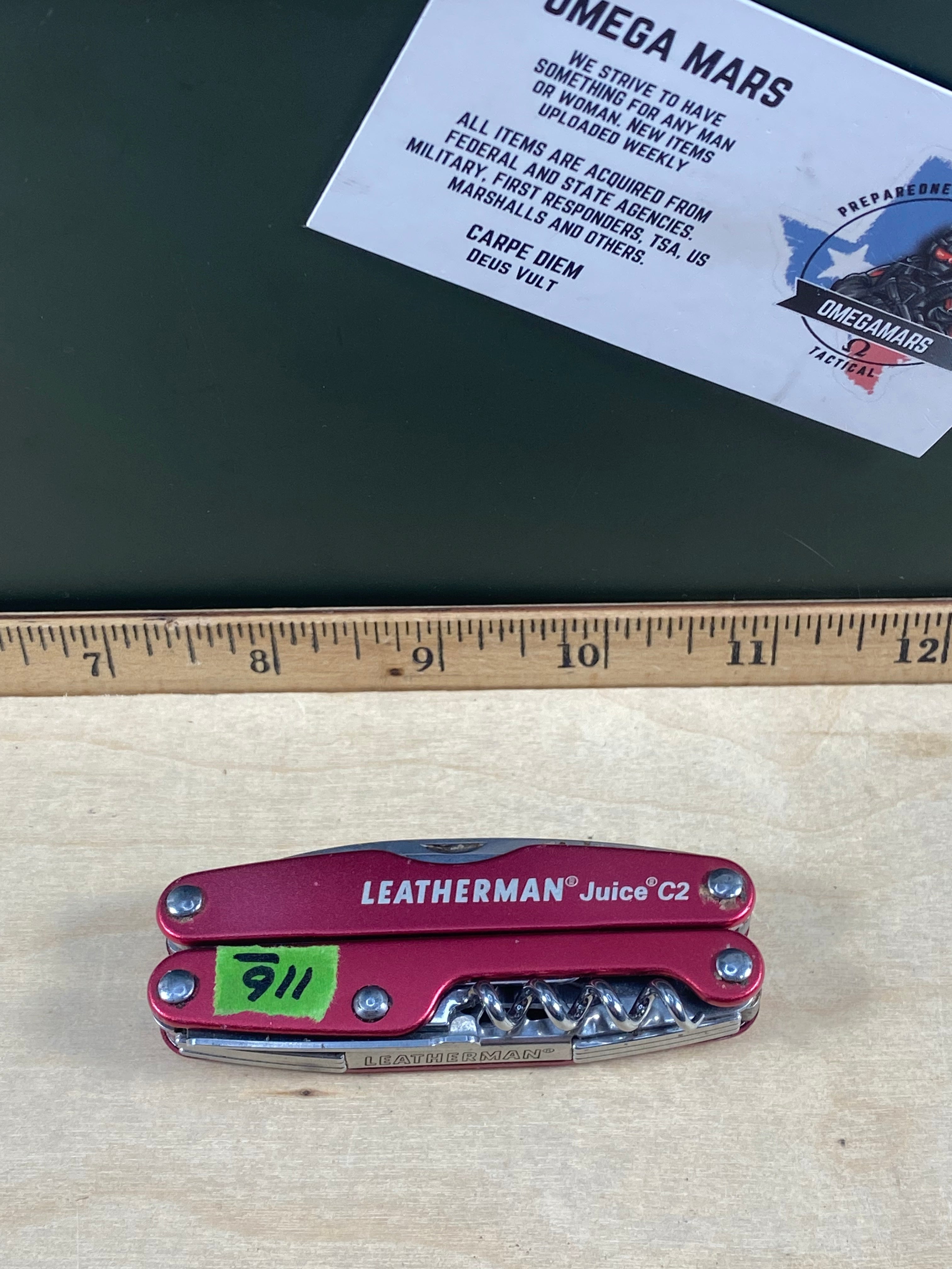 Leatherman Juice C2 #116. Light usage. Needs oil. Dirty and possible rust