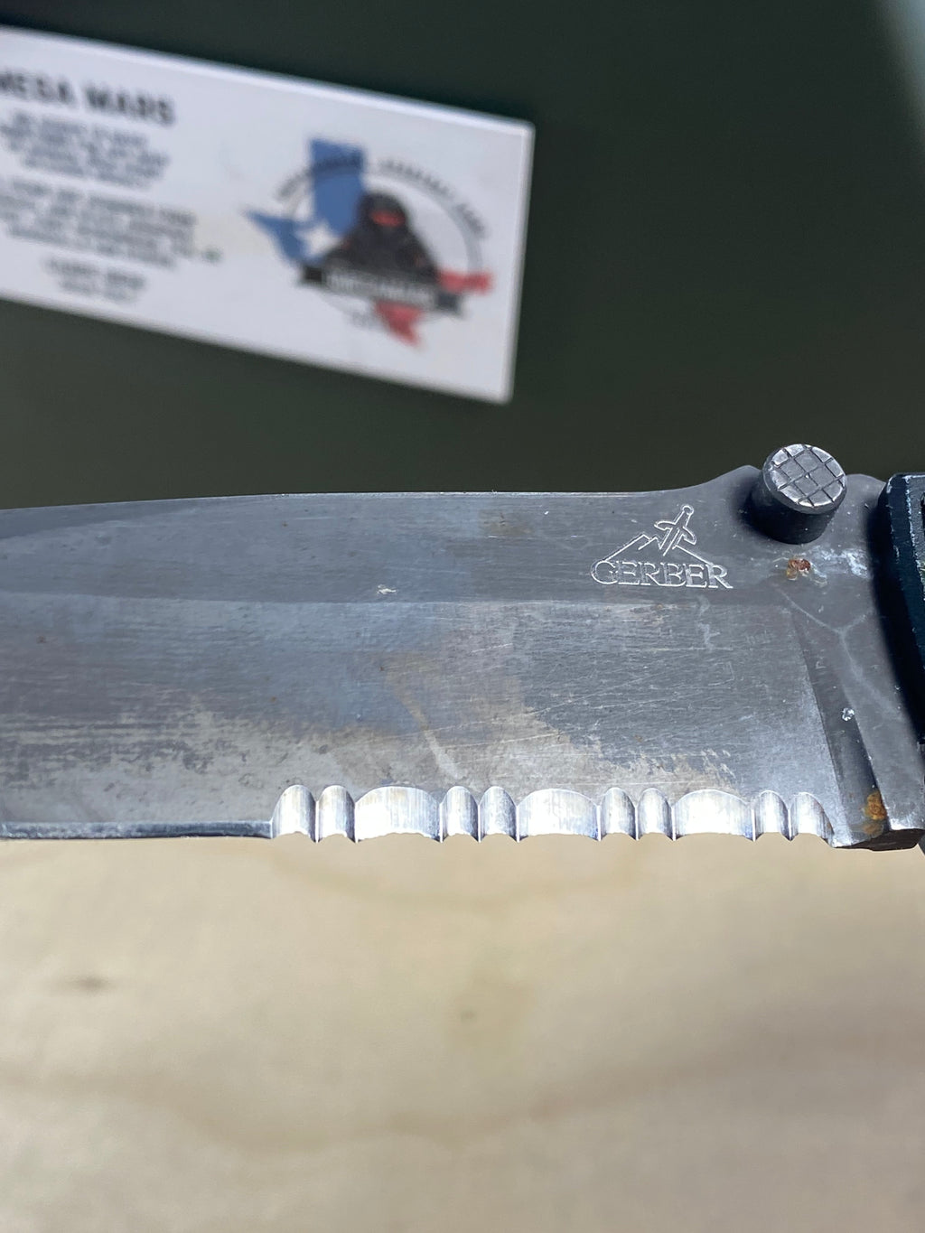 Gerber #1 Icon Linerlock Folding Knife. Light usage. Dirty.