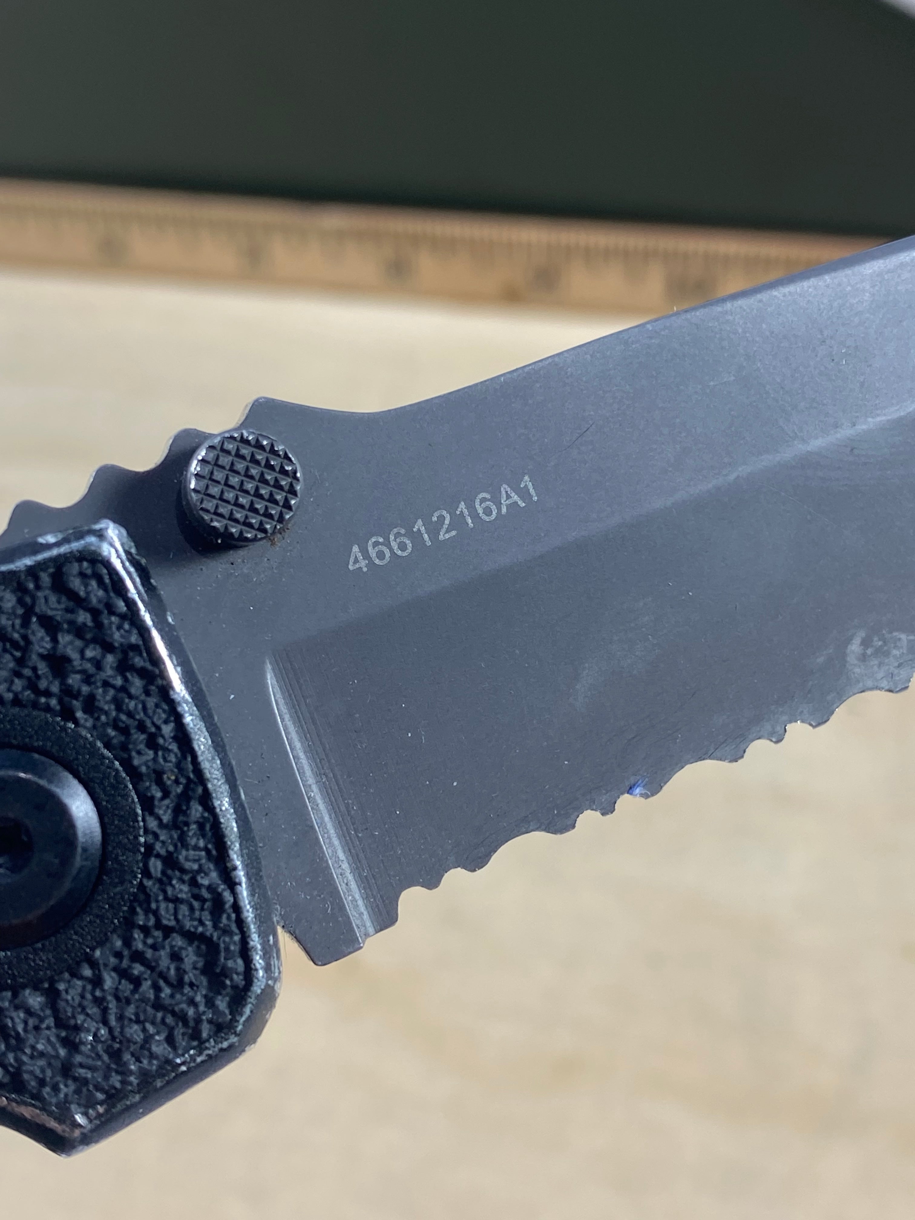 Gerber #2 Icon Tanto Liner Lock Knife (4.25" Gray Serr). Light usage
