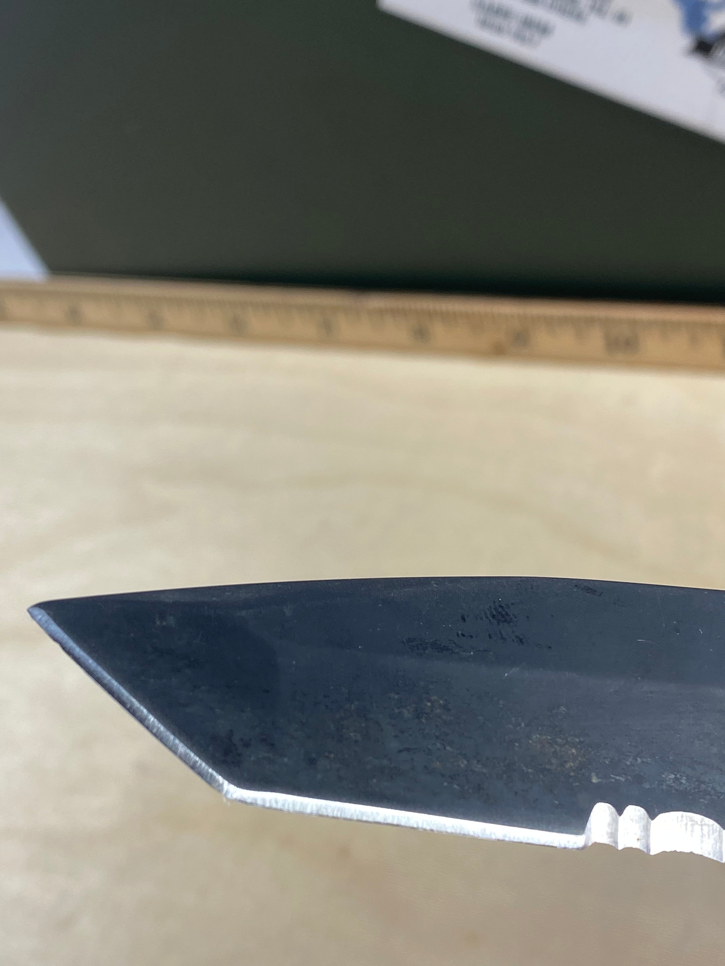 Gerber #24 Answer 3.25 Spring Assisted Tanto Knife. Light usage. Loose Blade. Dirty. DSCONTINUED. (MSRP $94.00 NEW)