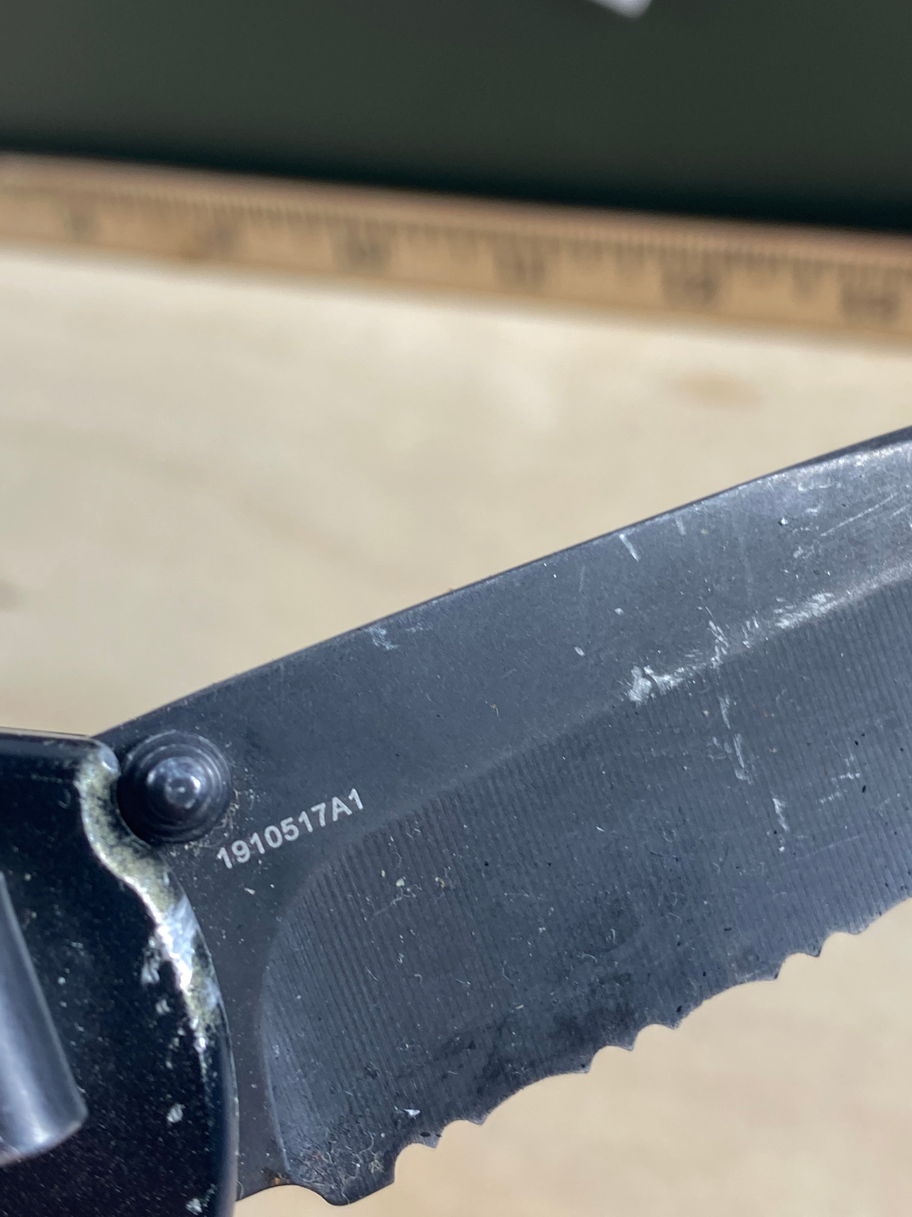 Gerber #29 Answer 3.25 Spring Assisted Tanto Knife. Light usage. Dirty. DISCONTINUED. (MSRP $94.00 NEW)