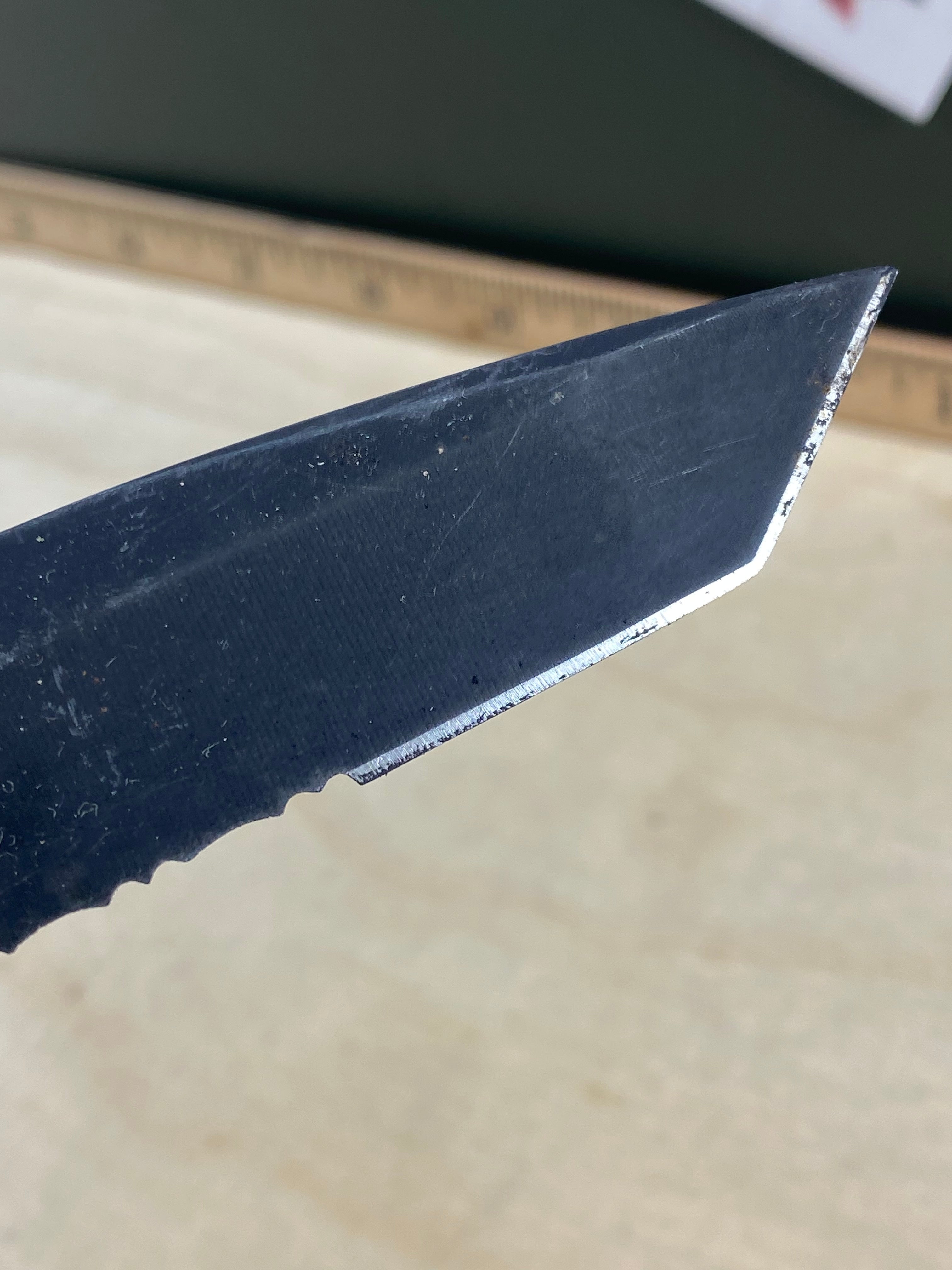 Gerber #29 Answer 3.25 Spring Assisted Tanto Knife. Light usage. Dirty. DISCONTINUED. (MSRP $94.00 NEW)